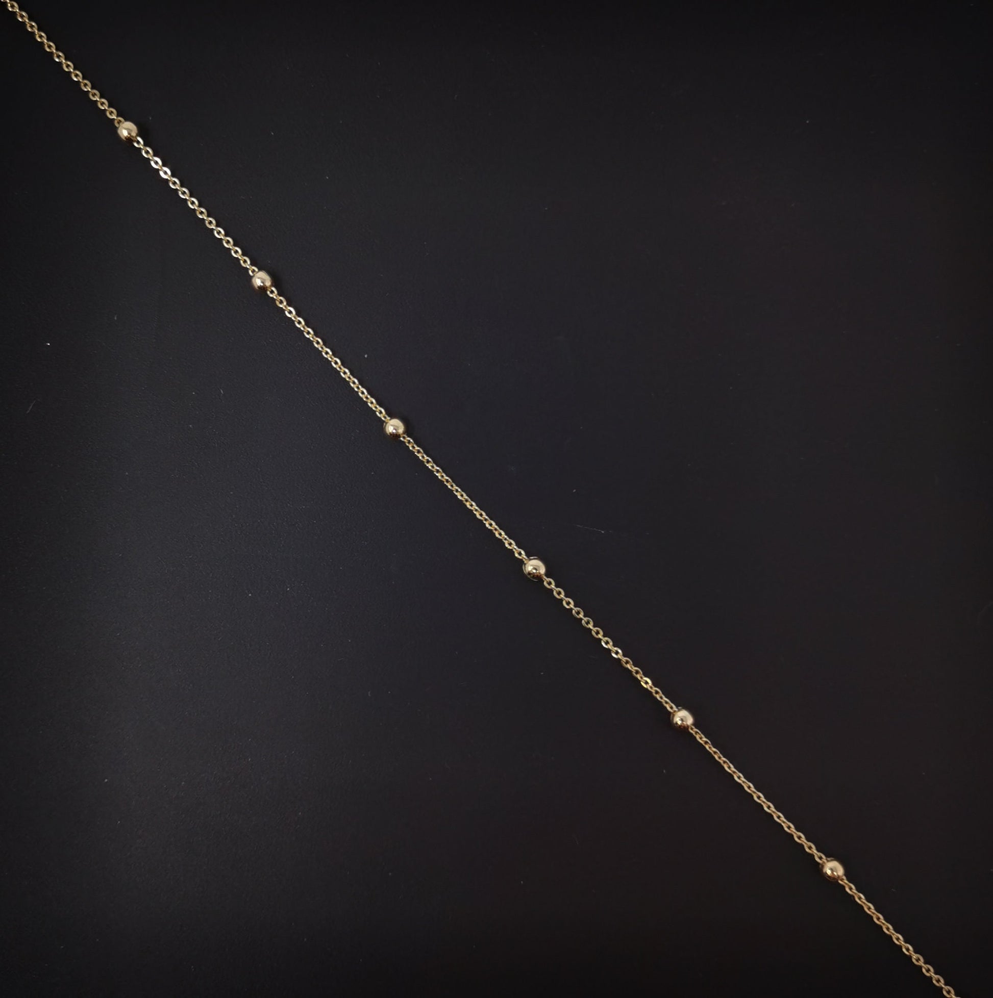 1pc 17.7'' Ready to Use 18K Gold Filled Oval Rolo Necklace Chain, Layering Rolo Chain Dainty Necklace, For Pendant Charm Necklace Making-651