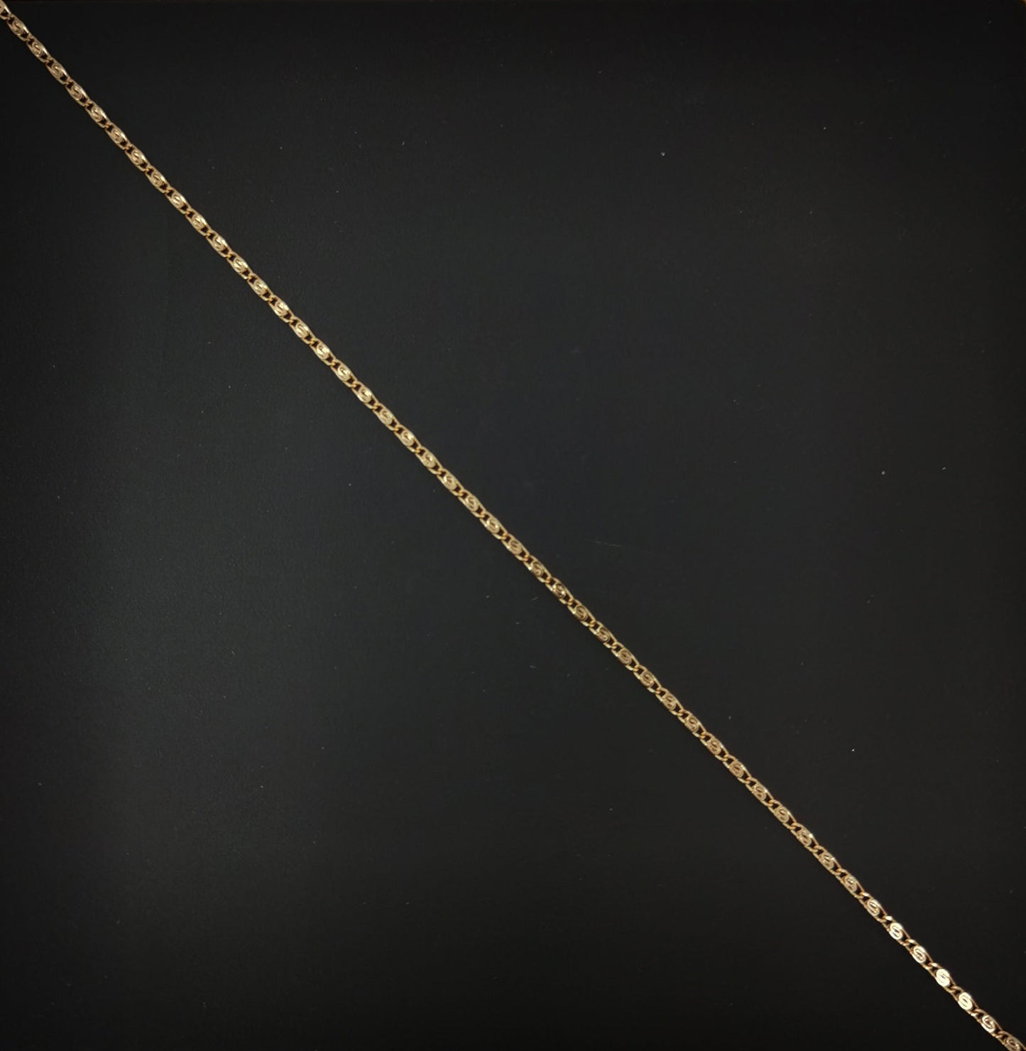 1pc 17.7'' Ready to Use 18K Gold Unique Necklace Chain, Layering Plate Lock Chain Dainty Necklace, Perfect for Pendant Necklace, 662