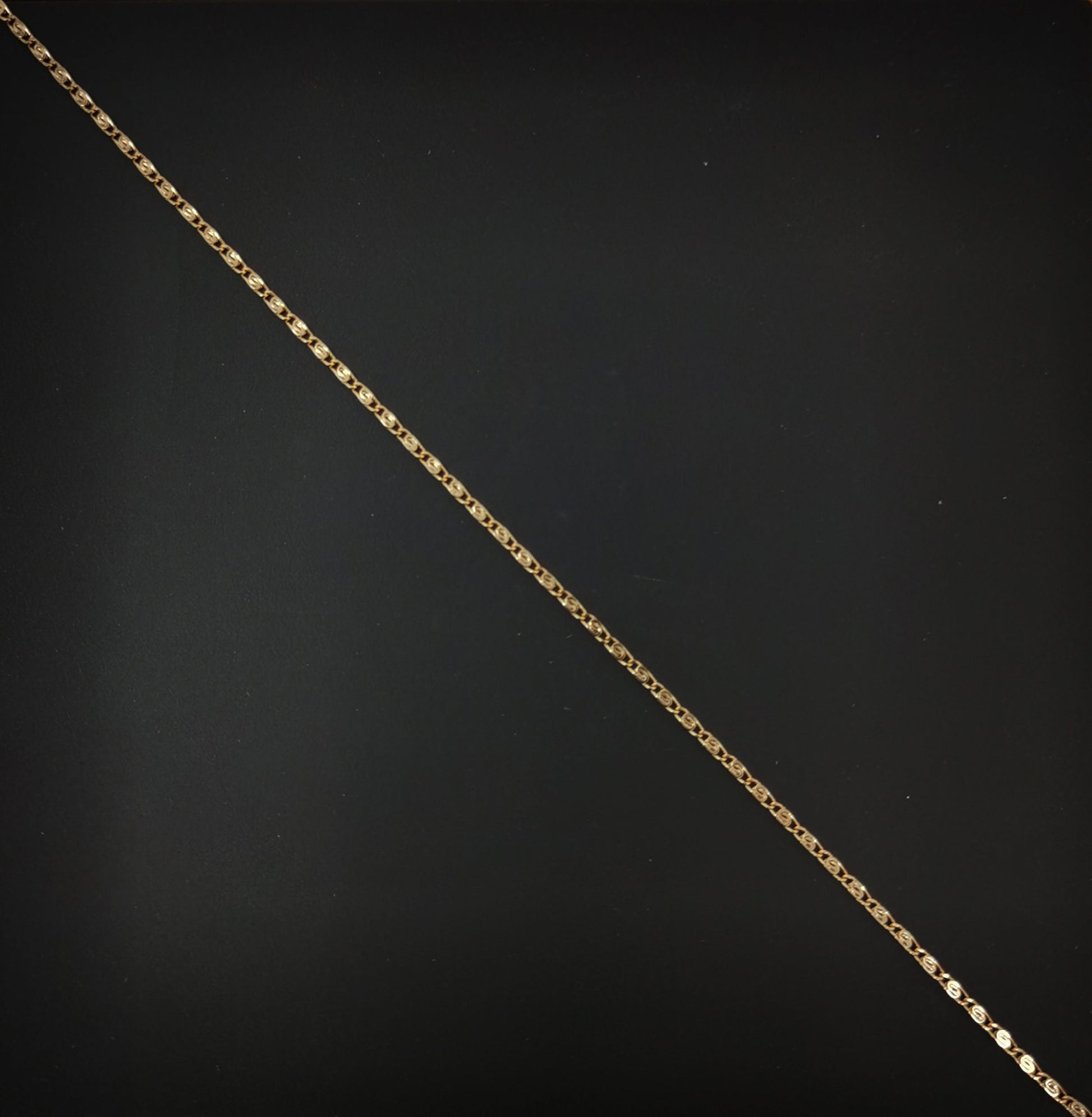 1pc 17.7'' Ready to Use 18K Gold Unique Necklace Chain, Layering Plate Lock Chain Dainty Necklace, Perfect for Pendant Necklace, 662