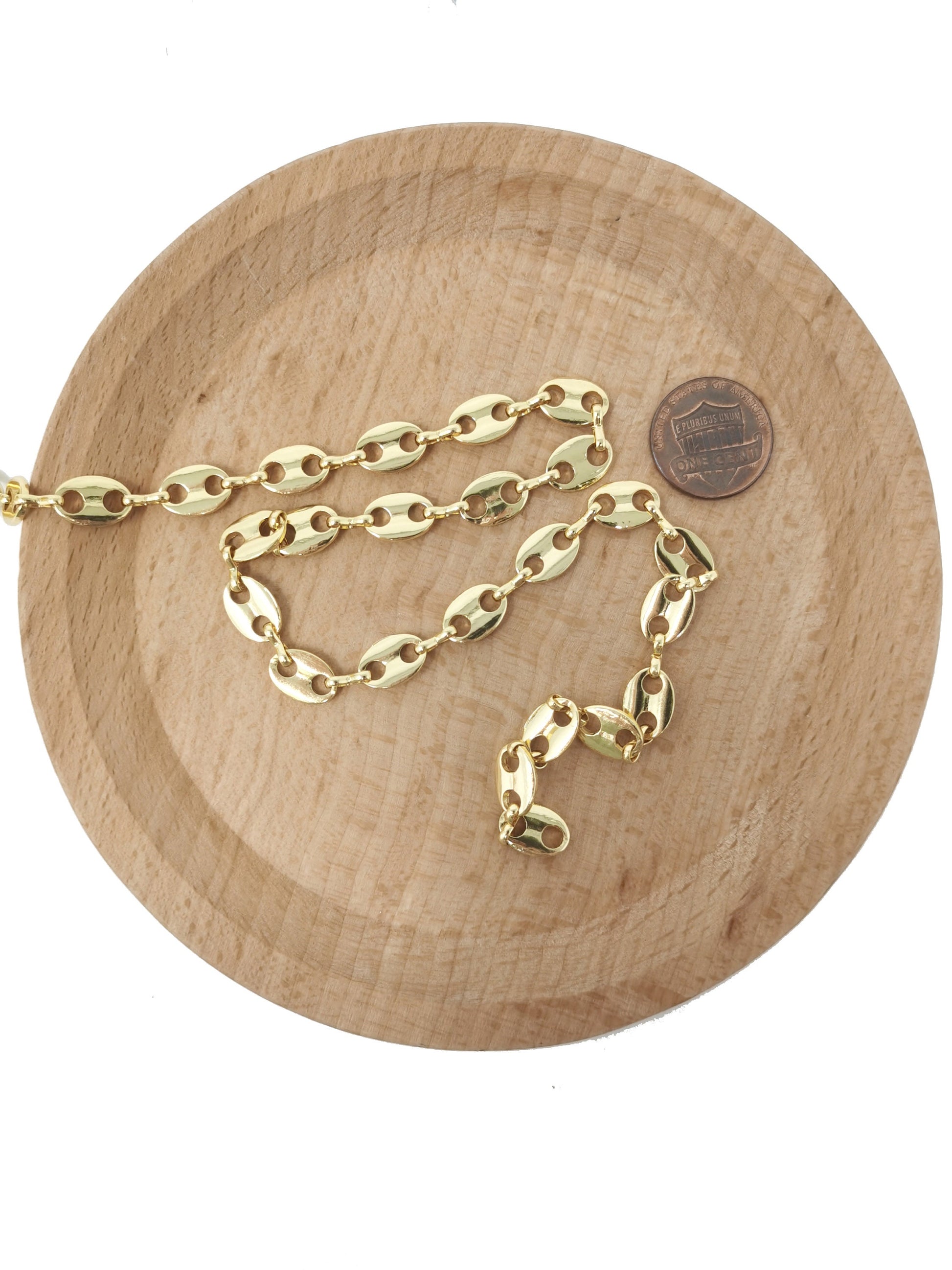 14K Gold Filled Anchor Chain by Yard, Gold Filled Round Oval Disc Chain by Foot,Wholesale bulk Roll Chain for Jewelry Making,Thick 0.5mm, 35