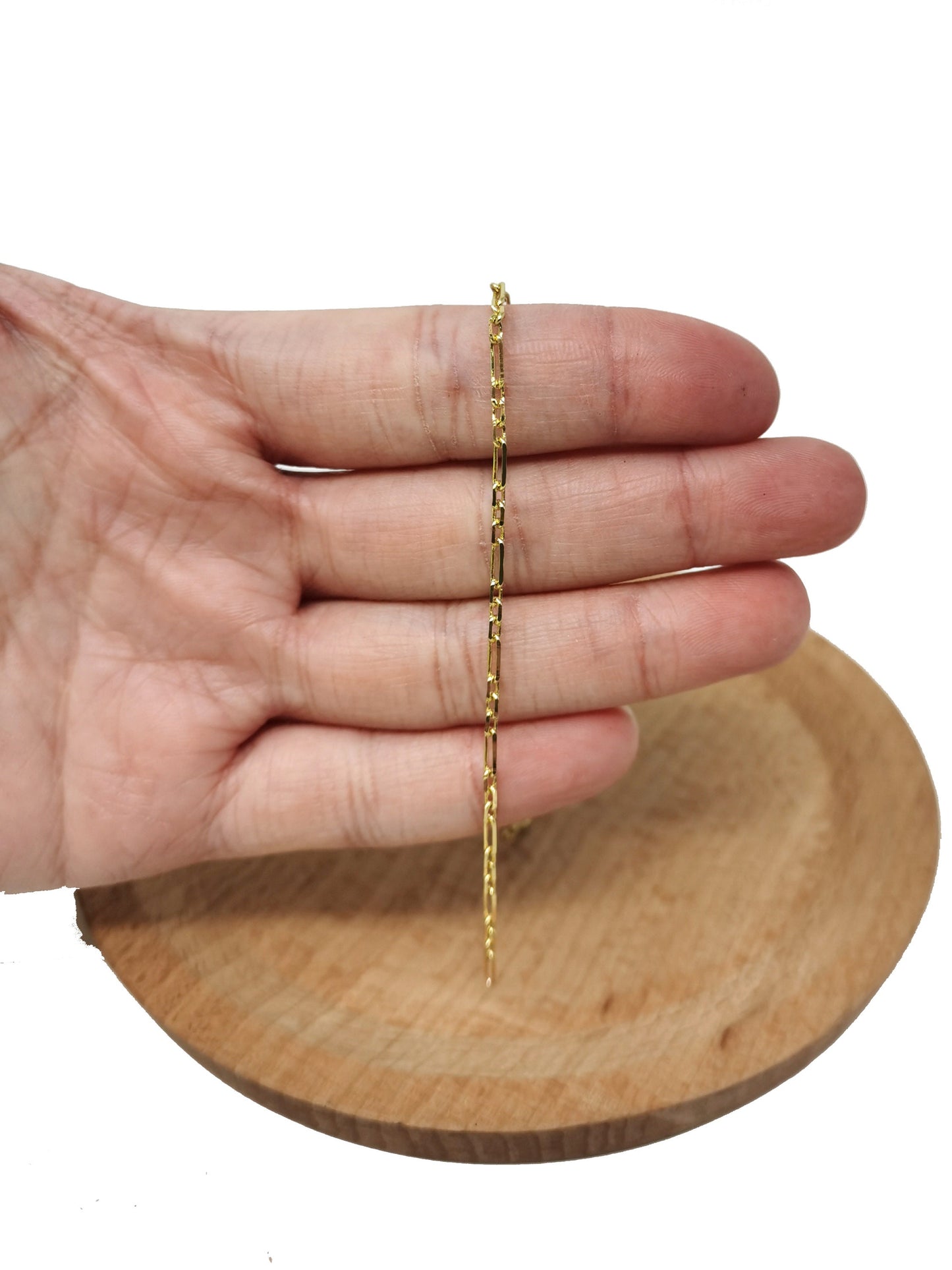 14K Gold Filled Rolo Cable Chain by Yard,Gold Filled Cable Rolo Chain,Wholesale bulk Roll Chain for Jewelry Making,Thickness 0.5mm, 50