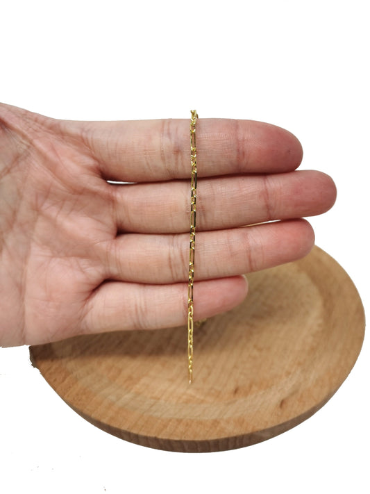 14K Gold Filled Rolo Cable Chain by Yard,Gold Filled Cable Rolo Chain,Wholesale bulk Roll Chain for Jewelry Making,Thickness 0.5mm, 50