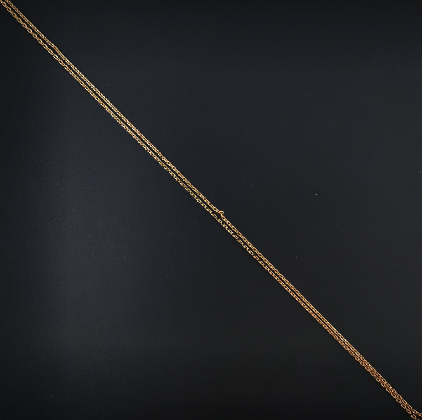 1pc 17.7'' Ready to Use 18K Gold Thin Rolo Necklace Chain, Layering Rolo Chain Dainty Necklace, For Pendant Charm Necklace Making,575