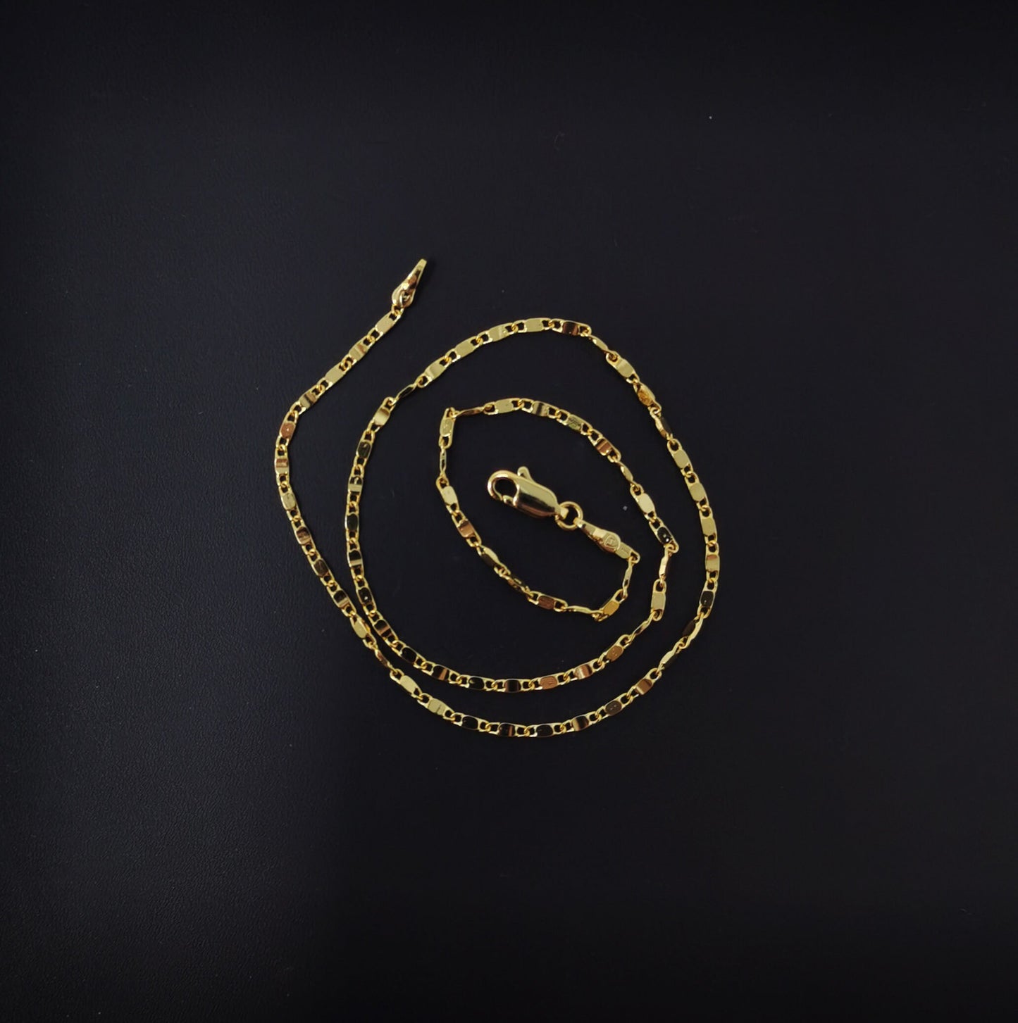 1pc 13.7'' Ready to Use 24k Gold Filled Unique Necklace Chain, Layering Unique Chain Dainty Necklace, Perfect for Pendant Charm Necklace,507