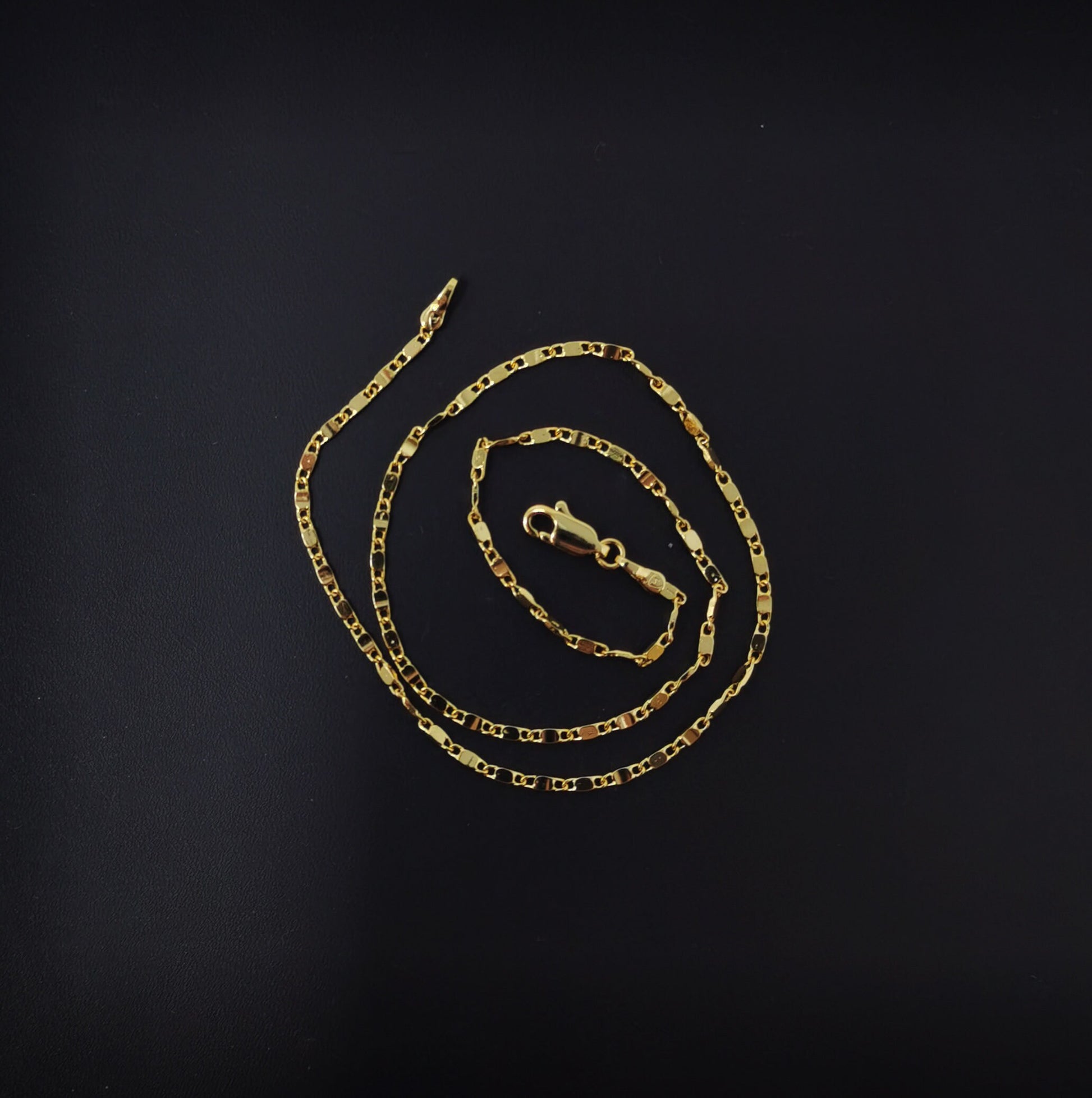 1pc 13.7'' Ready to Use 24k Gold Filled Unique Necklace Chain, Layering Unique Chain Dainty Necklace, Perfect for Pendant Charm Necklace,507