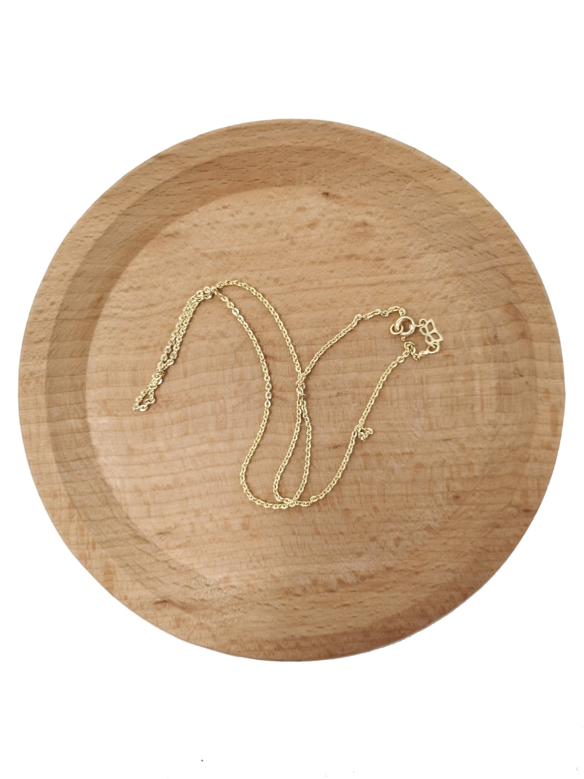 1pc 15.7'' Ready to Use 14K Gold Filled Thin Rolo Necklace Chain, Layering Rolo Chain Dainty Necklace, For Pendant Charm Necklace Making-542