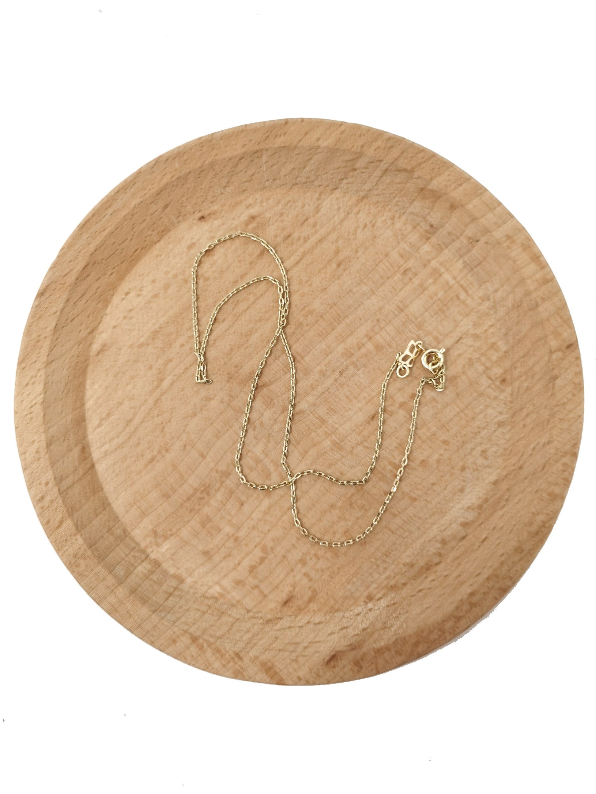 1pc 15.7'' Ready to Use 14K Gold Filled Thin Rolo Necklace Chain, Layering Rolo Chain Dainty Necklace, For Pendant Charm Necklace Making