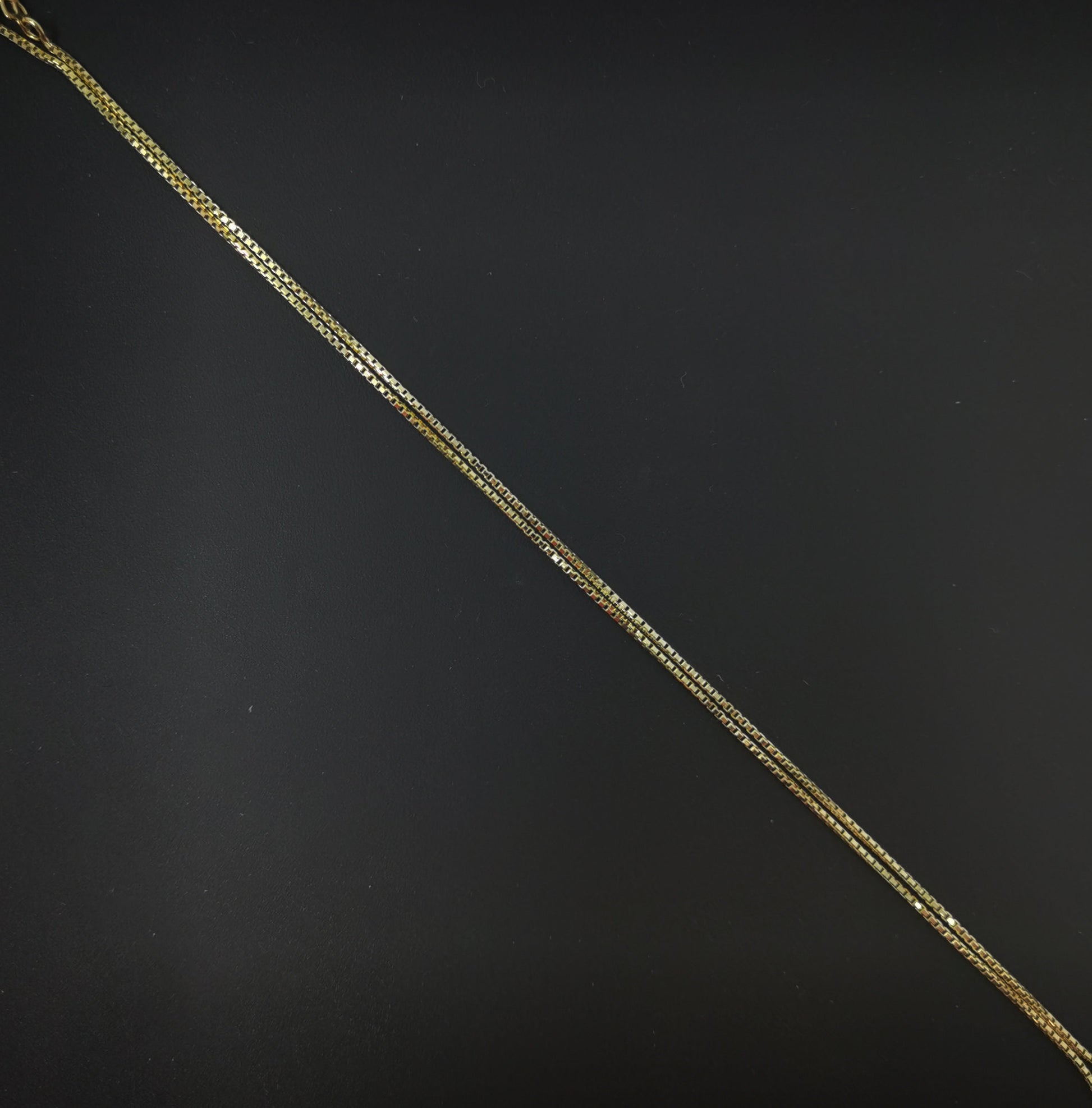 1pc 17.5'' ready to wear Gold Delicate Square Box Chain Necklace, Layering Dainty Box Chain For Jewelry with Pendant Charm Supplies,241