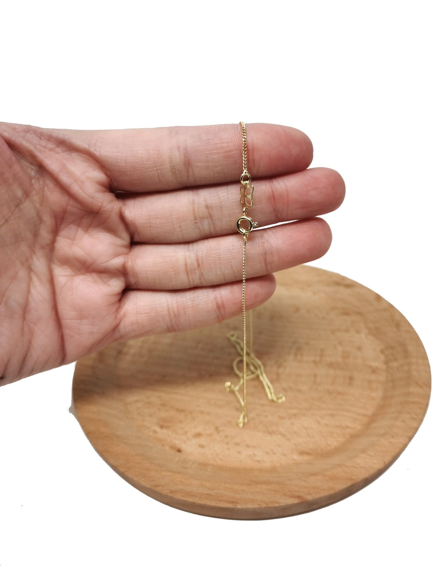 1pc 17.7'' Ready to Use Gold Cuban Curb Necklace Chain, Layering Curb Chain Dainty Necklace, For Necklace Making, CN- 601