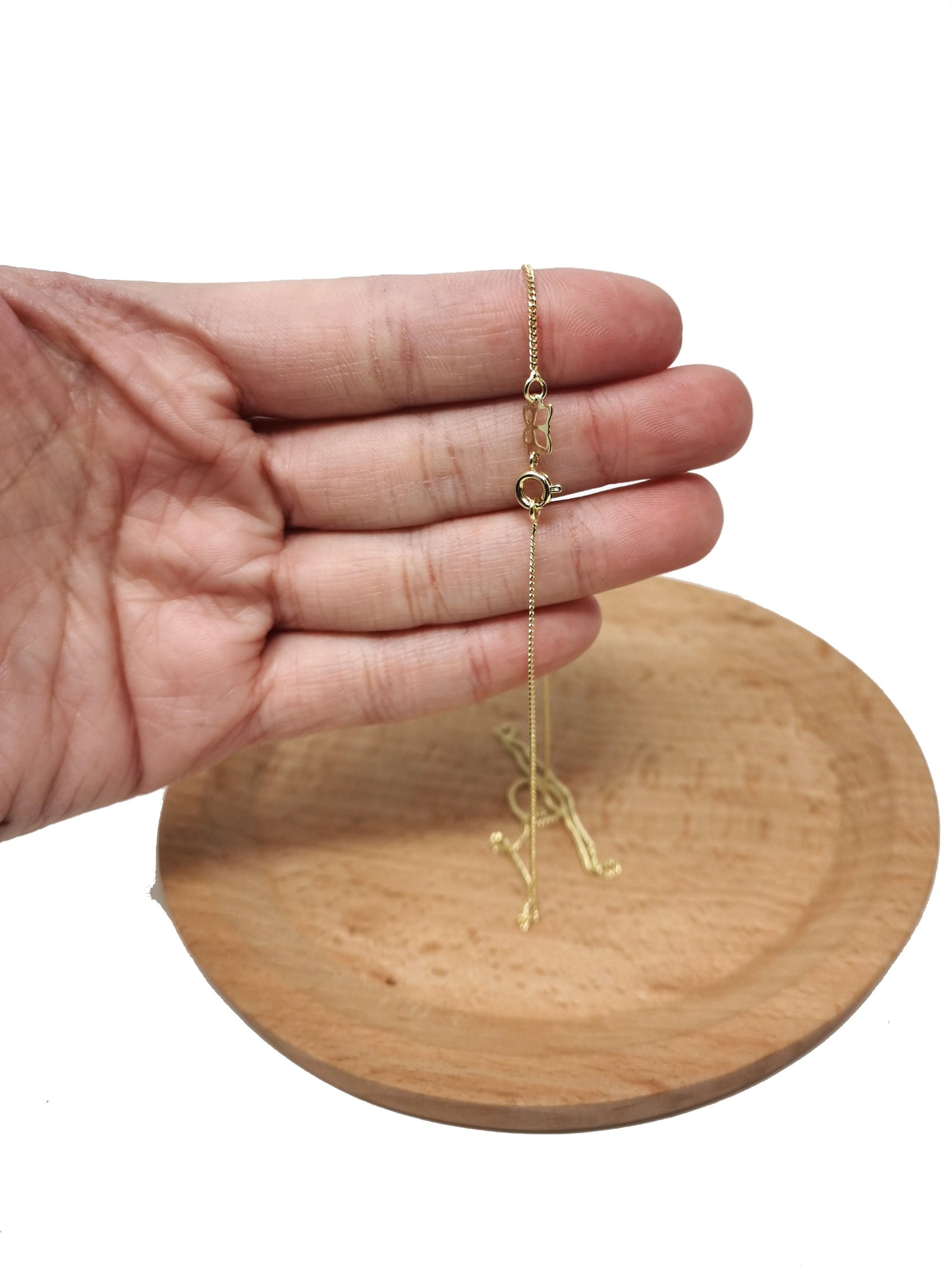 1pc 17.7'' Ready to Use Gold Cuban Curb Necklace Chain, Layering Curb Chain Dainty Necklace, For Necklace Making, CN- 601