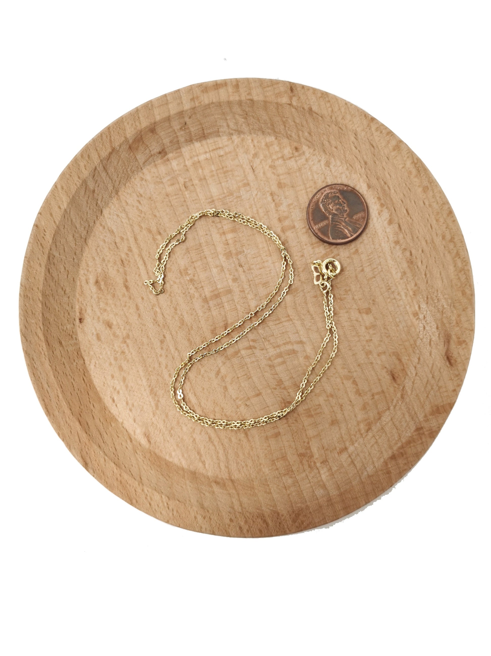 1pc 18K Gold Figure 8 Chain, 1mm Figure 8 Chain with Spring Clasp, Gold Figure 8 Chain Necklace, Great Quality, Jewelry Supplies, 334