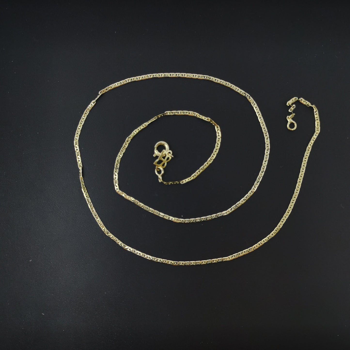 1pc 17.7'' Ready to Use 14K Gold Anchor Necklace Chain, Layering Anchor Chain Dainty Necklace, For Pendant Charm Necklace Making, 565