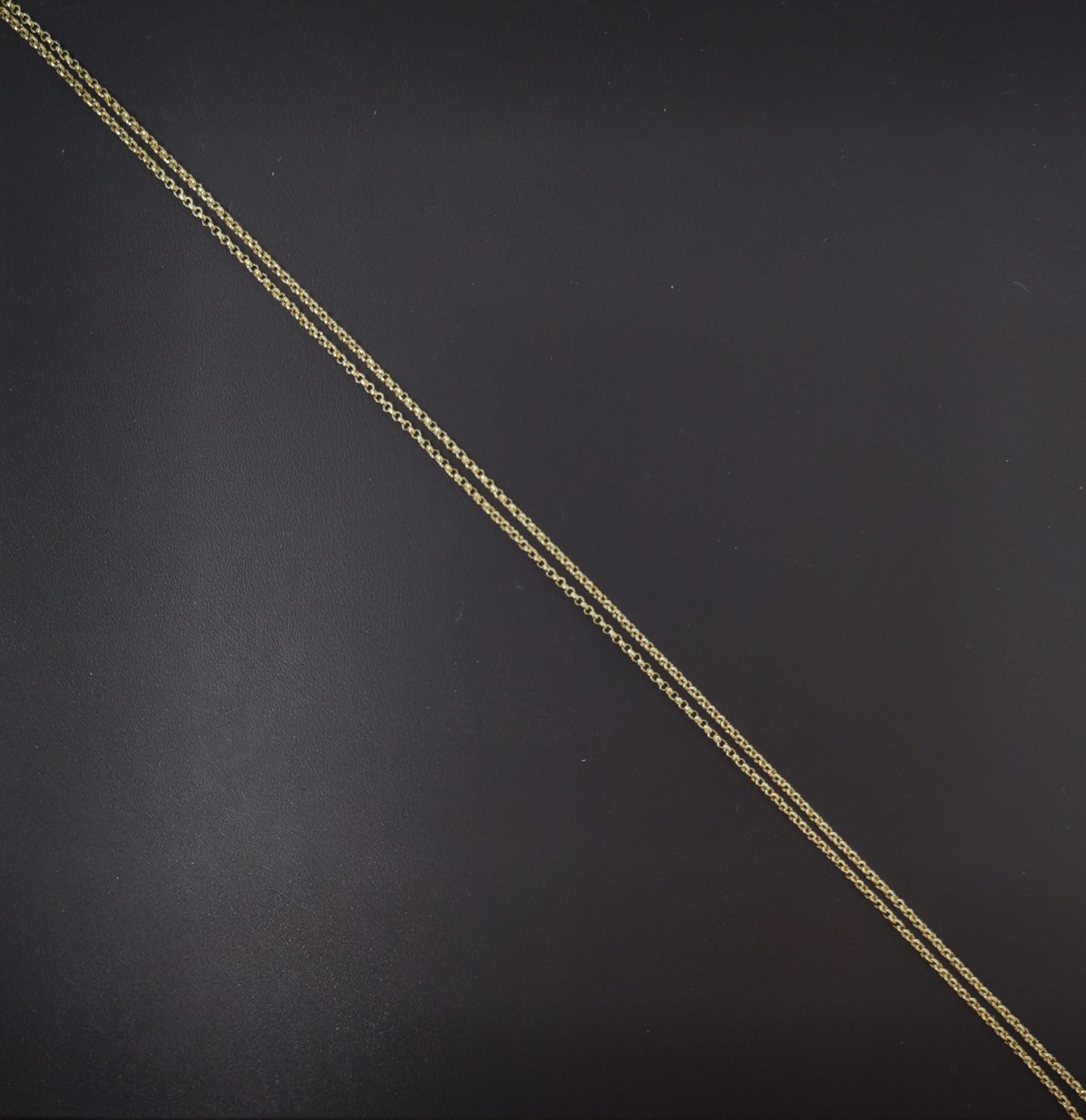 1pc 23.5'' Ready to Use 14K Gold Rolo Necklace Chain, Layering Rolo Chain Dainty Necklace, For Pendant Charm Necklace Making, CH-543
