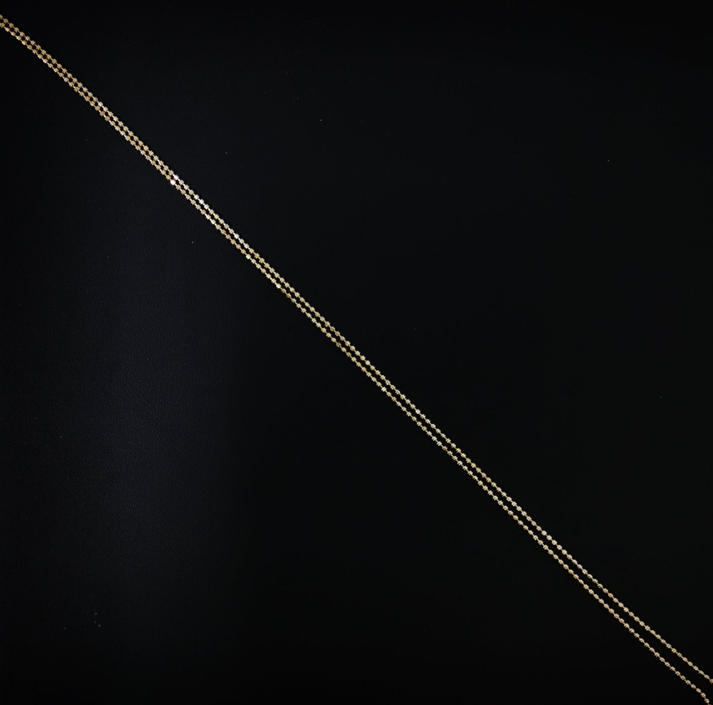 1pc 17.7'' Ready to Use 18K Gold Filled Bead Necklace Chain, Layering Beaded Chain, Dainty Beaded Necklace, Pendant Charm Chain Necklace-578