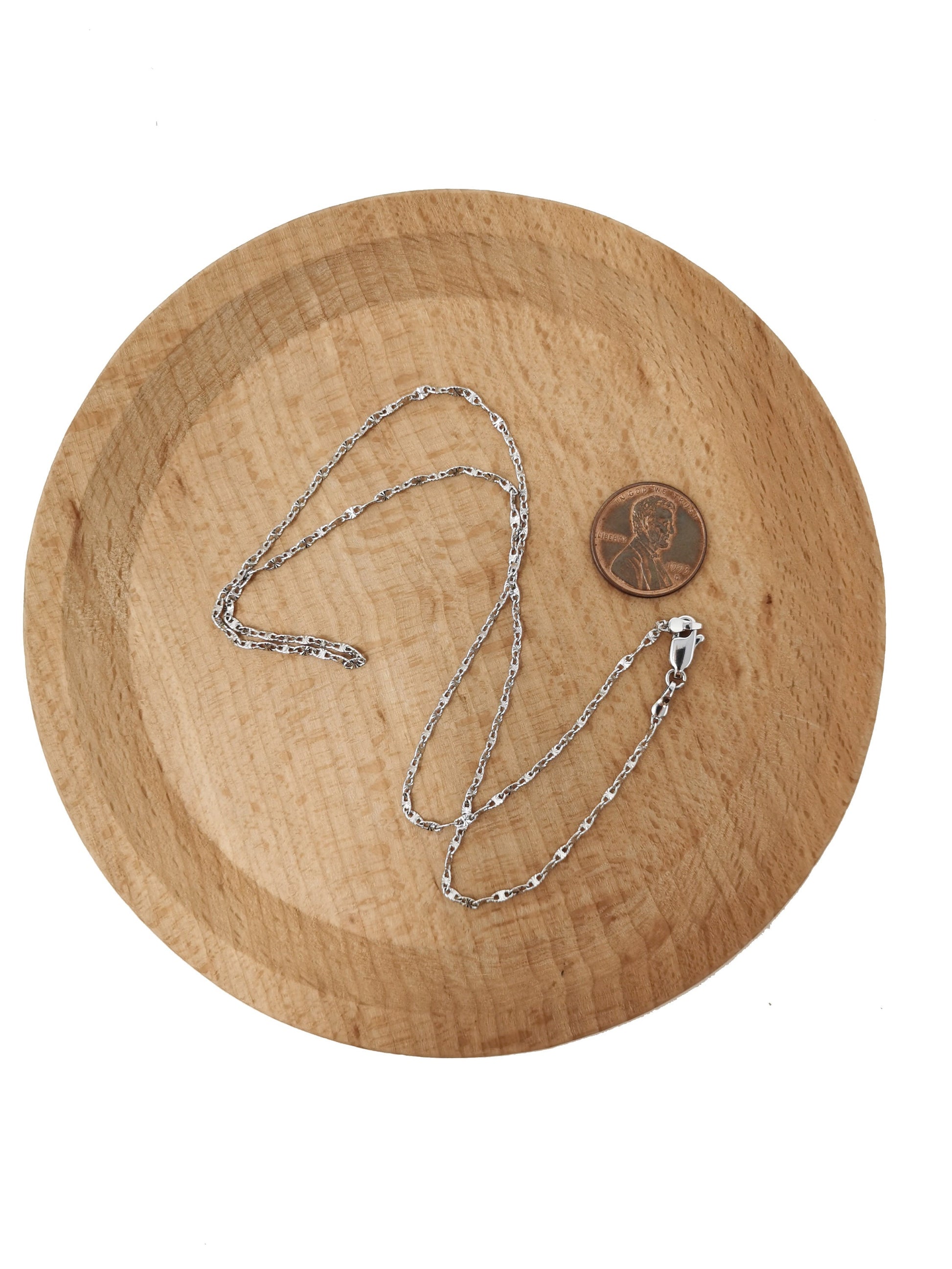 1pc 17.7'' Ready to Use White Gold Unique Lock Necklace Chain, Layer Locket Chain Dainty Necklace, For Pendant Charm Necklace, 630