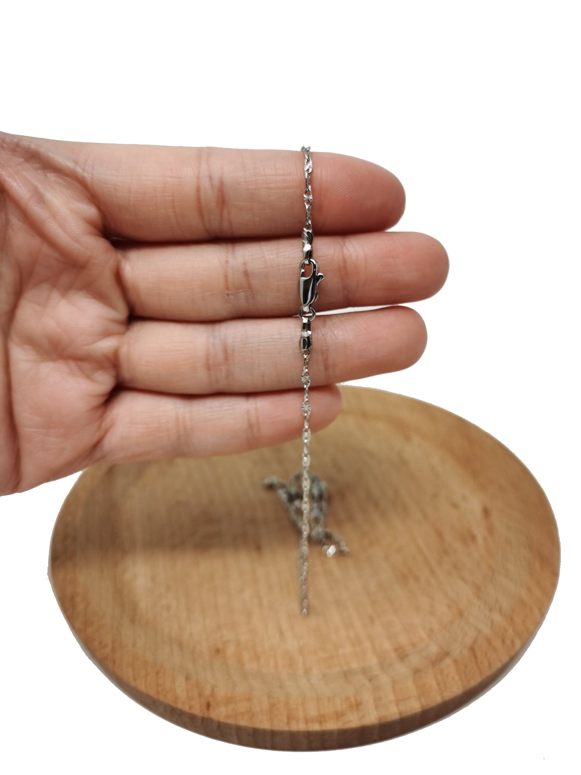 1pc 17.7'' Ready to Use White Gold Unique Lock Necklace Chain, Layer Locket Chain Dainty Necklace, For Pendant Charm Necklace, 630