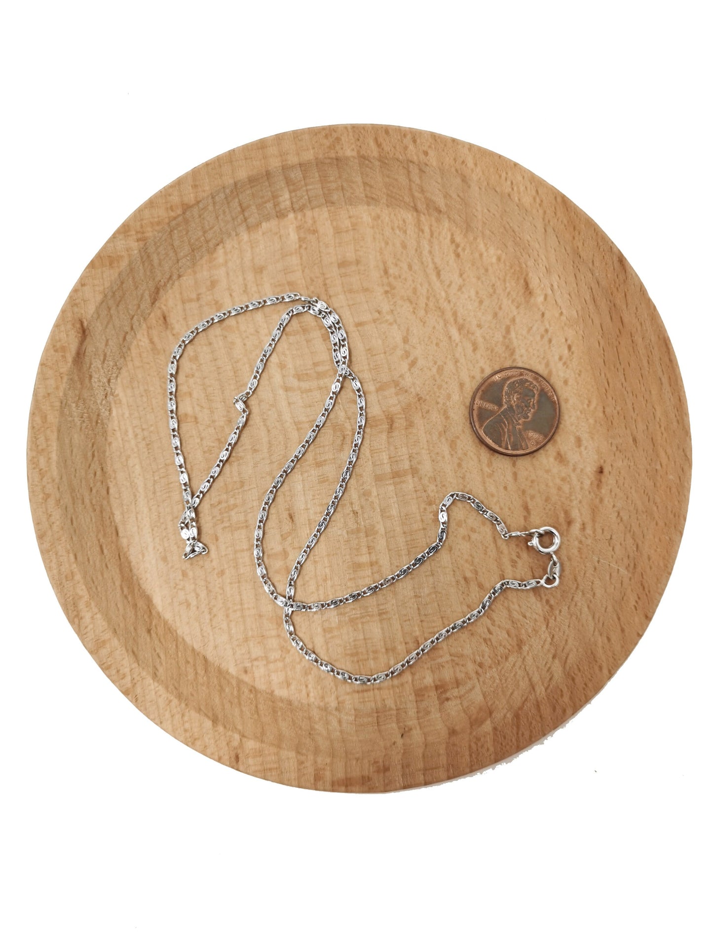1pc 17.7'' Ready to Use White Gold Unique Lock Necklace Chain, Layer Locket Chain Dainty Necklace, For Pendant Charm Necklace, 631