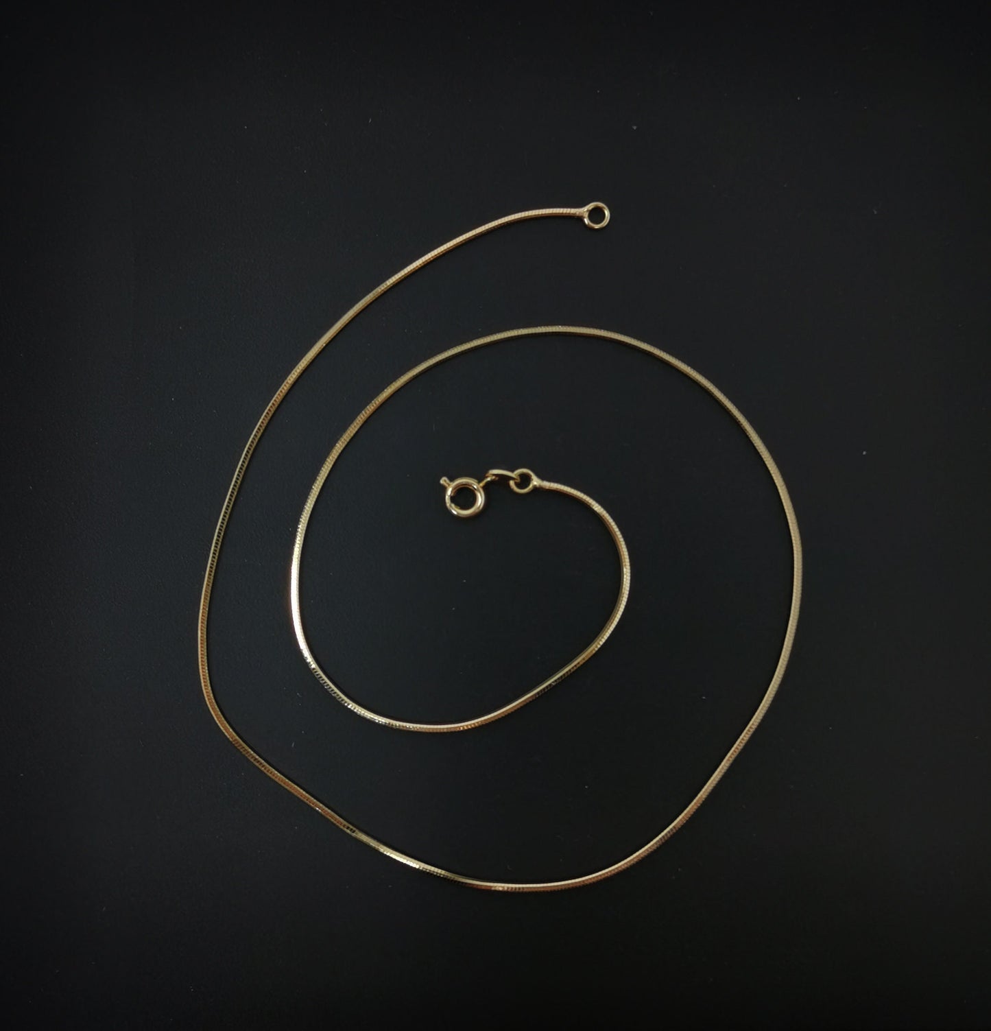 1pc 15.6'' Ready to Use 18K Gold Filled Cocoon Necklace Chain, Layer Snake Chain Dainty Necklace, For Pendant Charm Necklace Making, CH-665