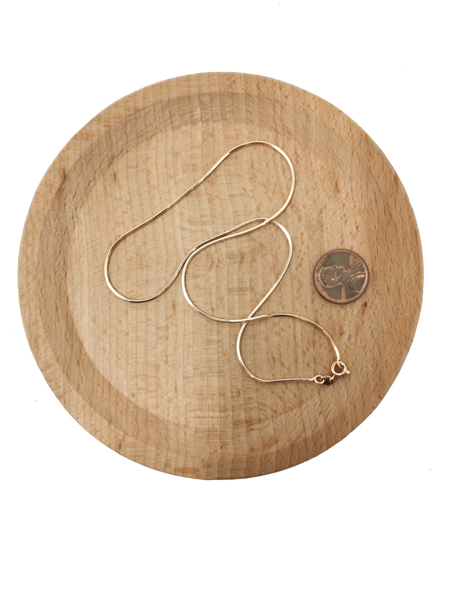 1pc 15.6'' Ready to Use 18K Gold Filled Cocoon Necklace Chain, Layer Snake Chain Dainty Necklace, For Pendant Charm Necklace Making, CH-665