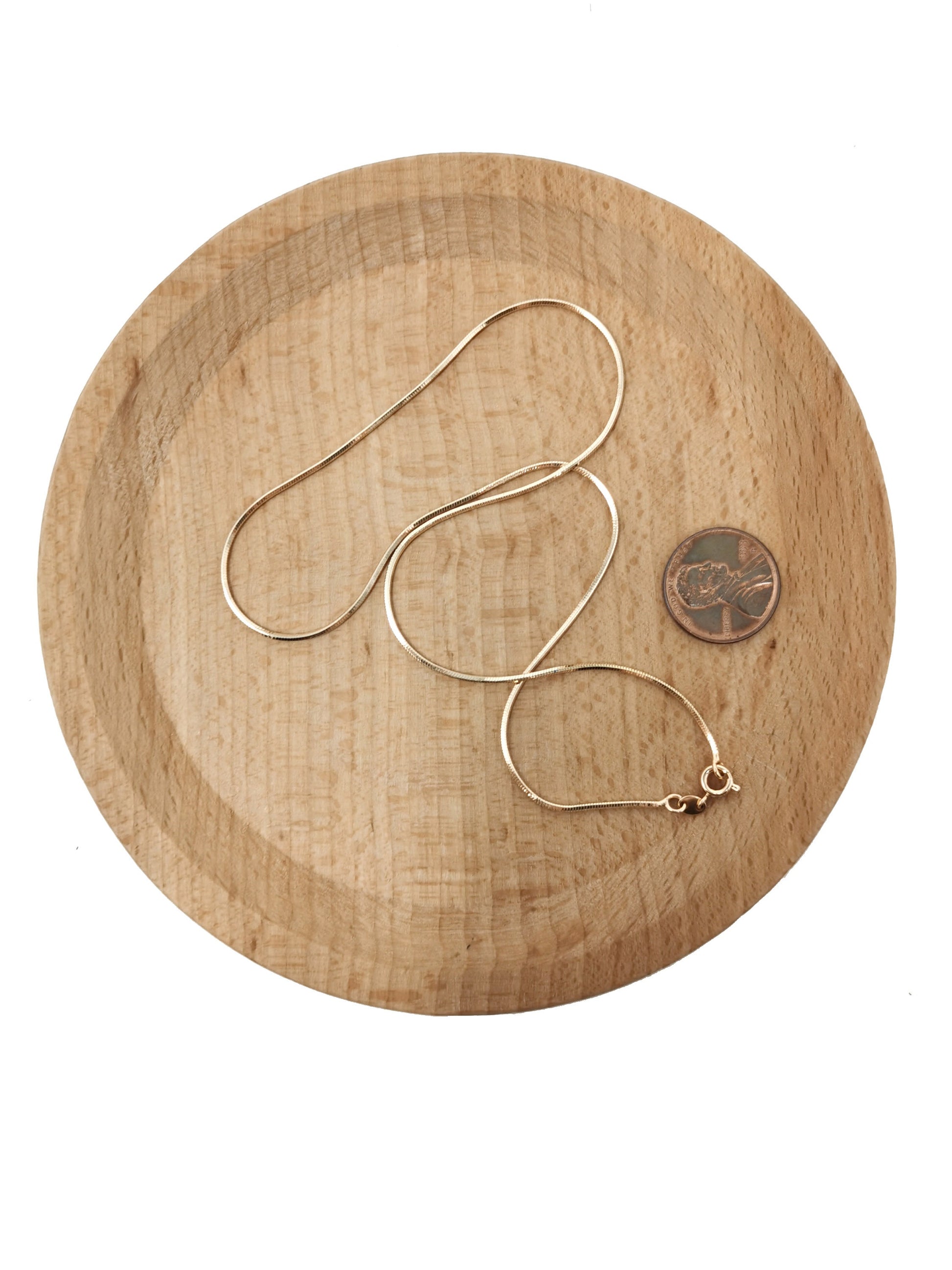 1pc 15.6'' Ready to Use 18K Gold Filled Cocoon Necklace Chain, Layer Snake Chain Dainty Necklace, For Pendant Charm Necklace Making, CH-665