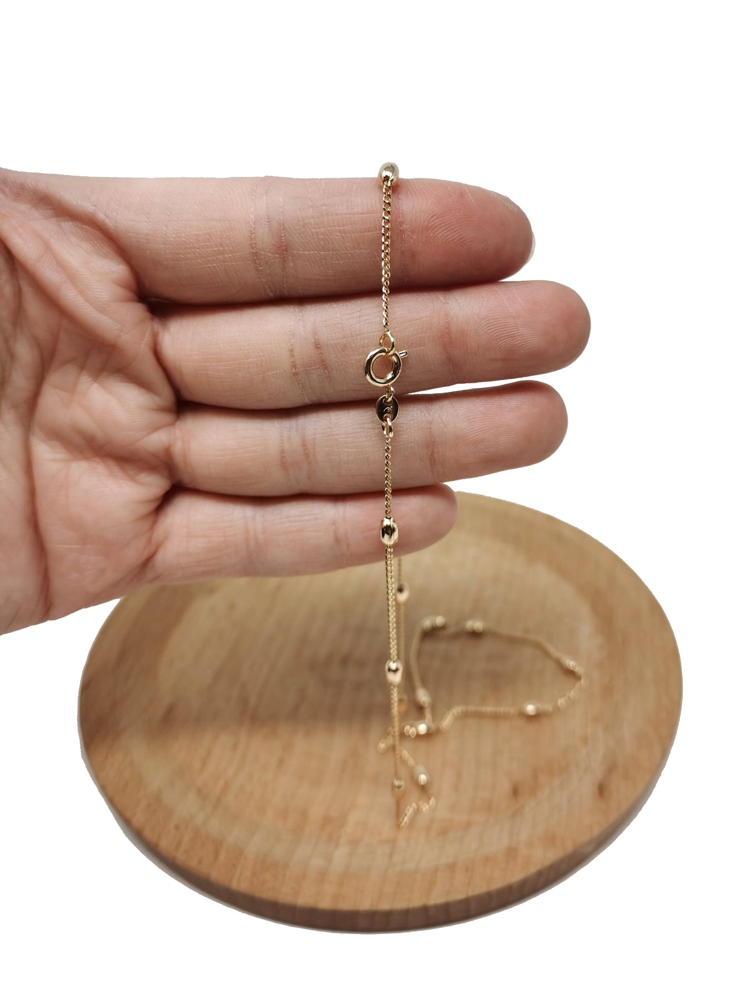 1pc 17.7'' Ready to Use 18K Gold Cuban Curb Necklace Chain,Layering Curb Chain Dainty Necklace,For Pendant Charm Necklace Making, 646