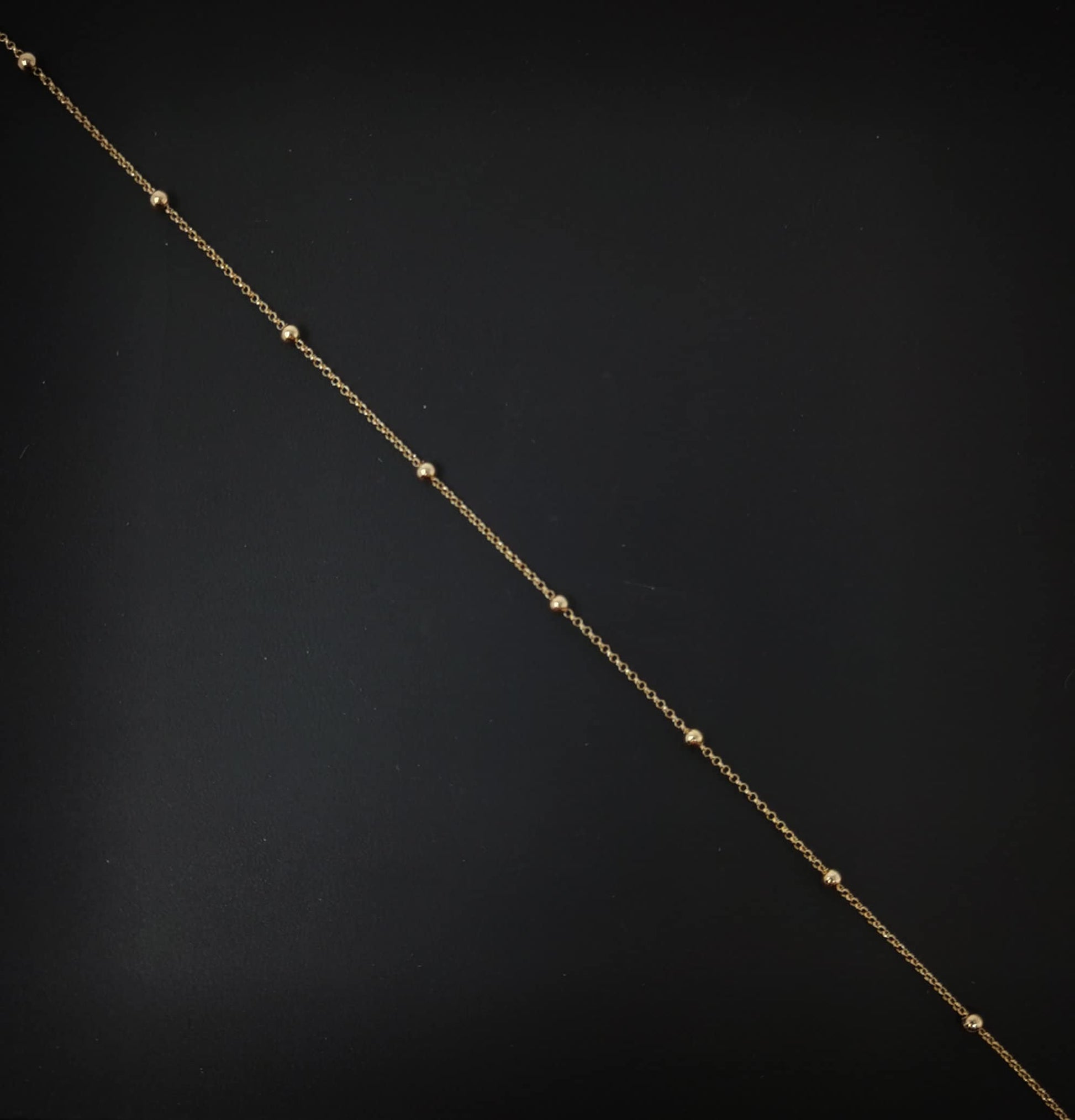 1pc 17.7'' Ready to Use 18K Gold Filled Oval Rolo Necklace Chain, Layering Rolo Chain Dainty Necklace, For Pendant Charm Necklace Making 652