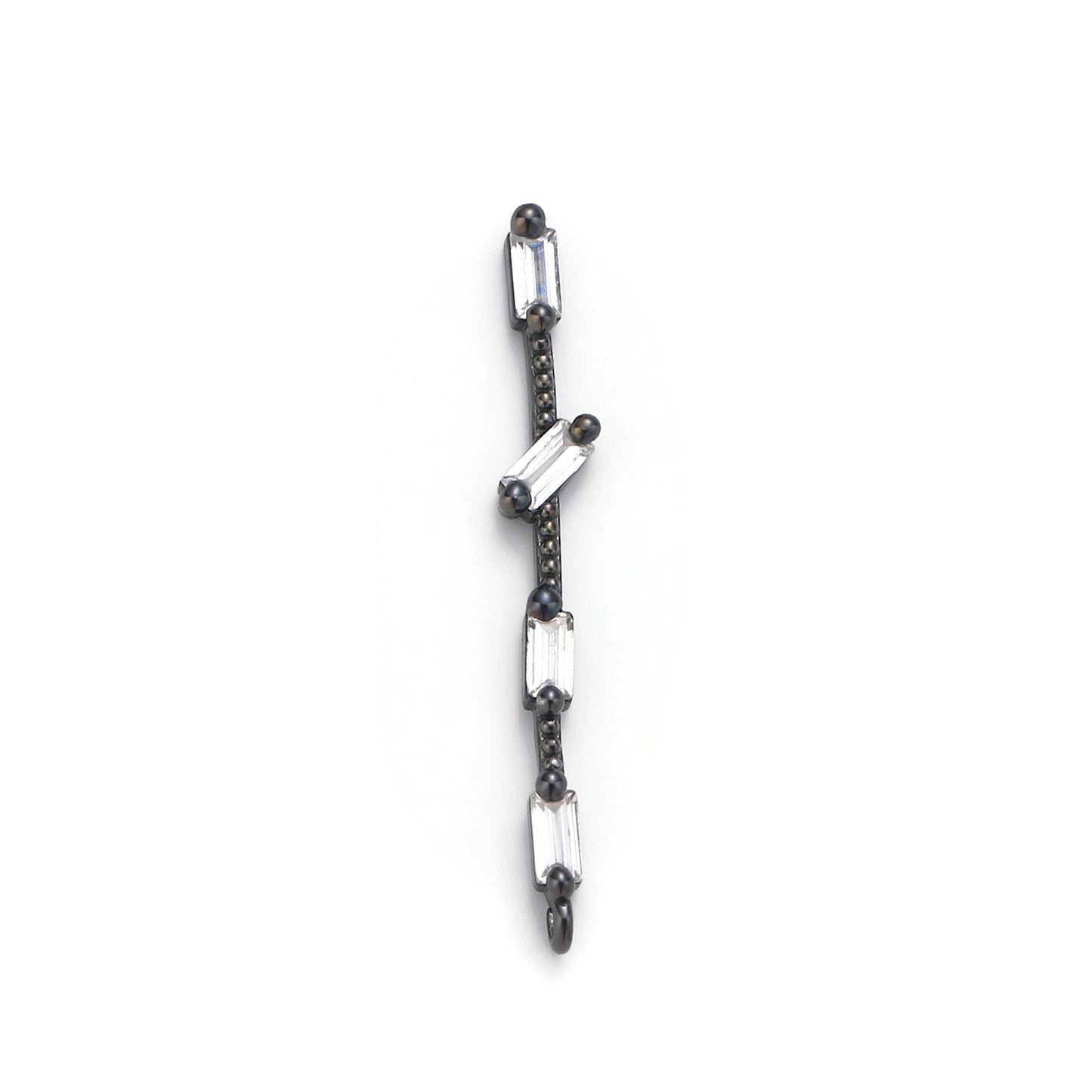 1pc 14k Gold Micro Pave Cubic Zirconia dongle Pendant Charm, Micro Pave CZ Pendant Charm, For DIY Jewelry, Multiple color Option