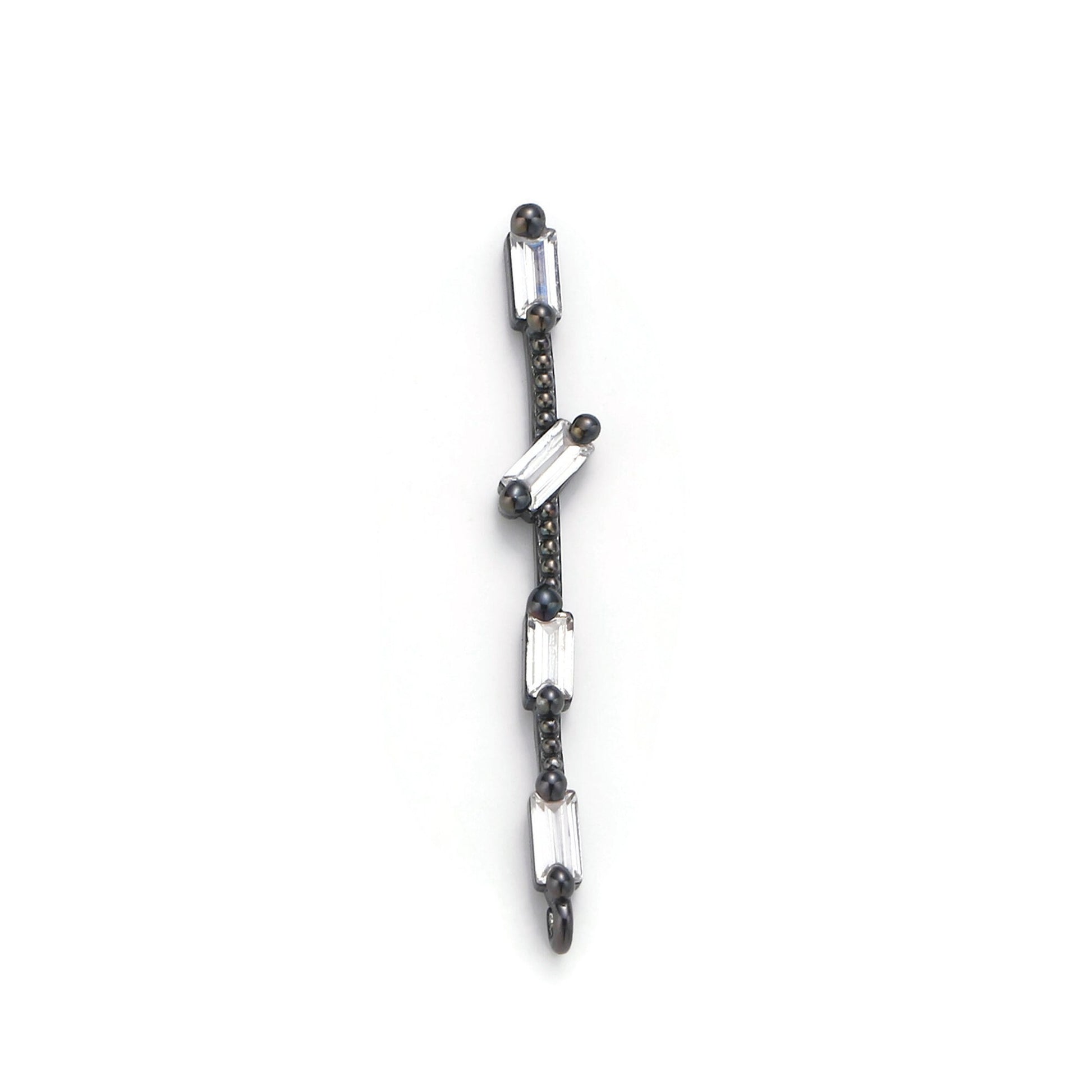 1pc 14k Gold Micro Pave Cubic Zirconia dongle Pendant Charm, Micro Pave CZ Pendant Charm, For DIY Jewelry, Multiple color Option