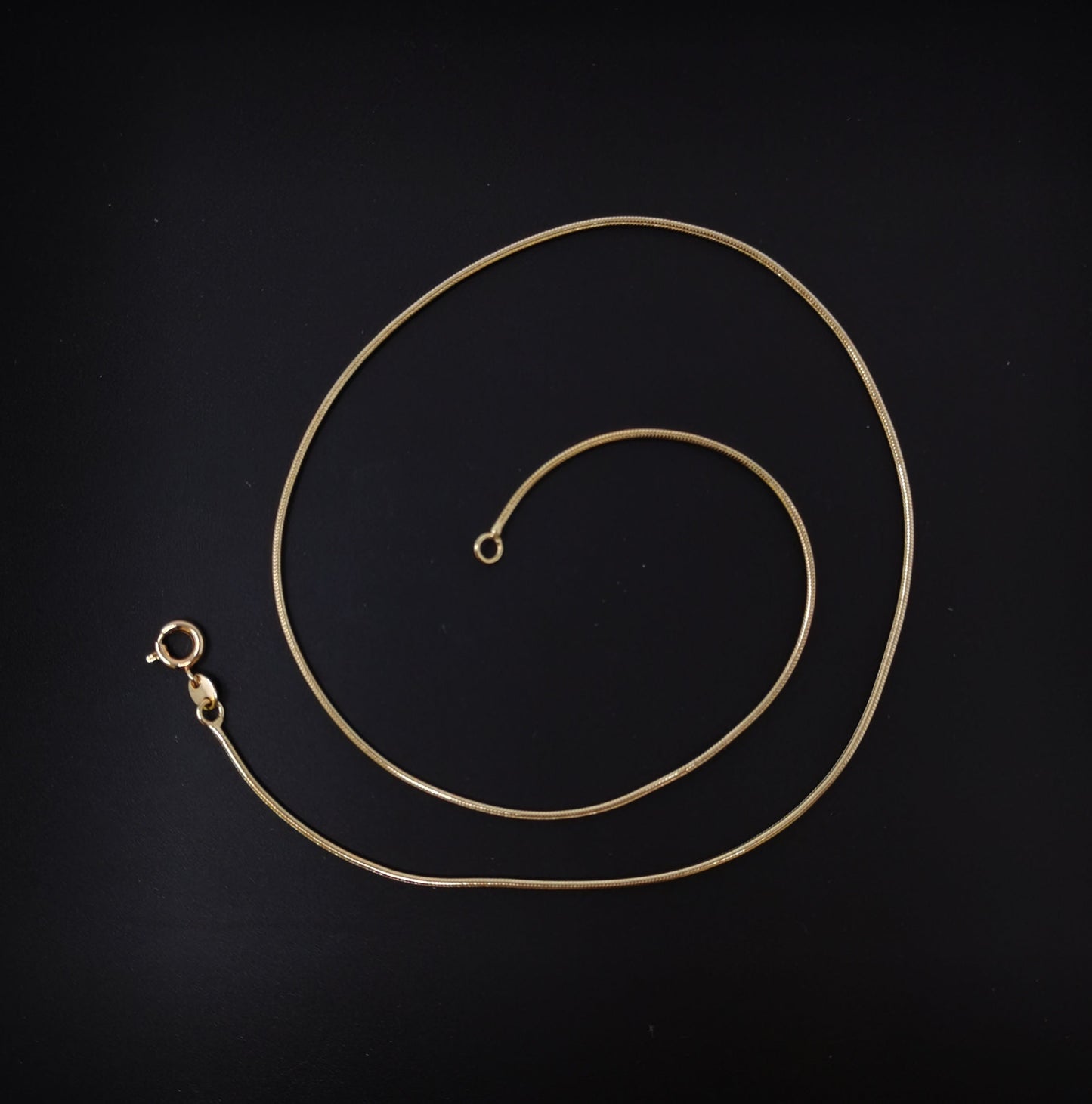 1pc 19.6'' Ready to Use 18K Rosy Gold Filled Cocoon Necklace Chain, Layer Snake Chain Dainty Necklace, For Pendant Charm Necklace Making,673