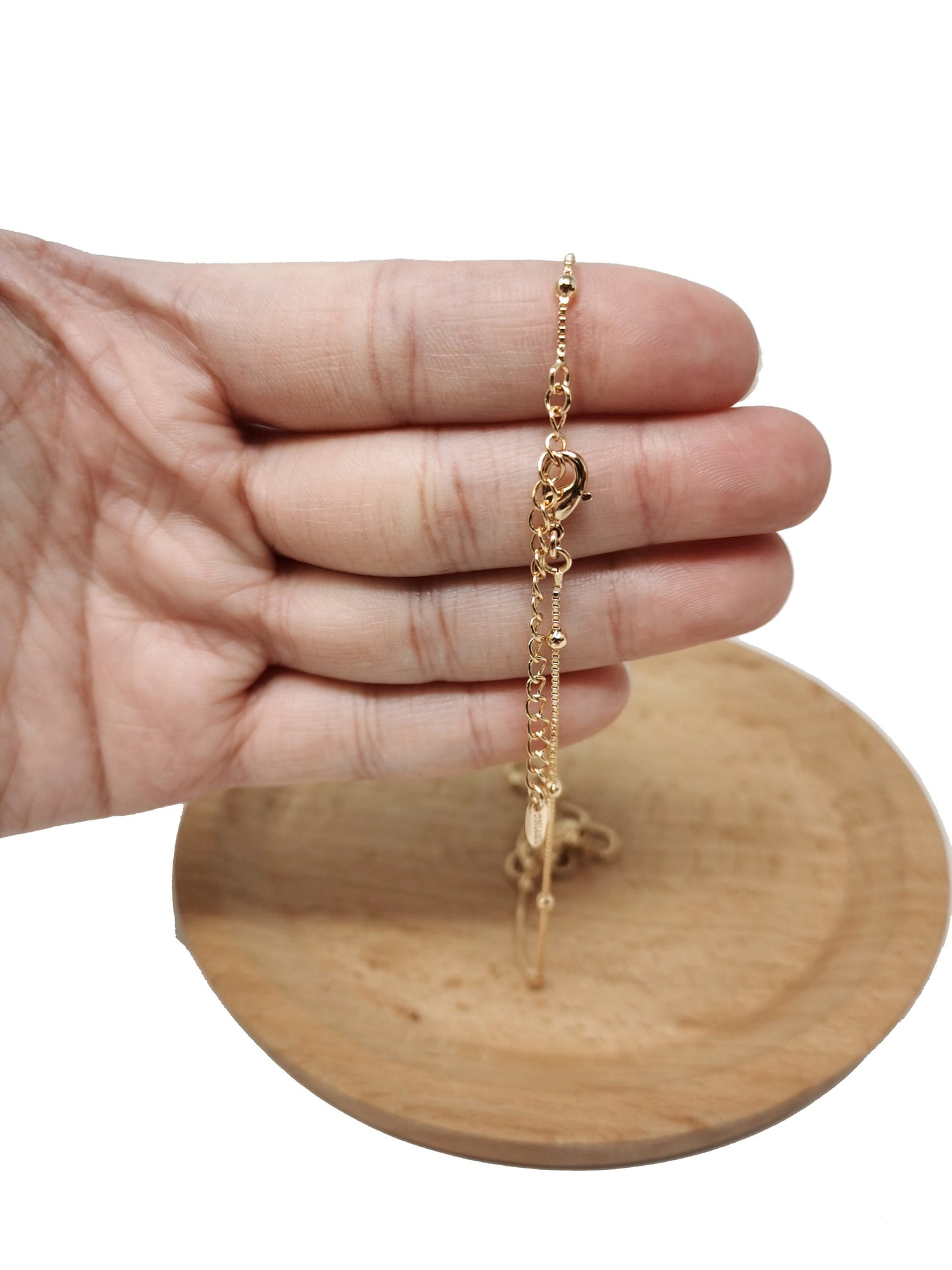 1pc 17.0'' with 2'' extender Ready to Wear 18k Gold Filled Square Box Chain Necklace, Layering Dainty Box Chain For Jewelry Making, 688