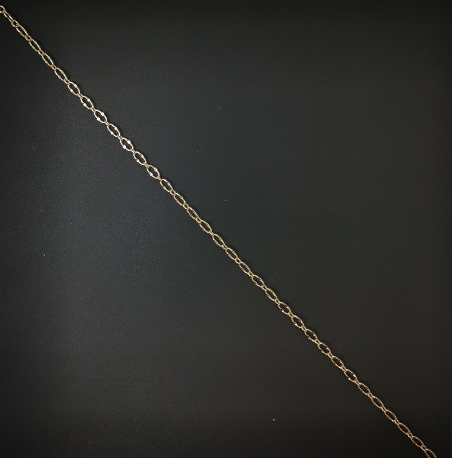 1pc 17'' Ready to Use 18K Rosy Gold Filled Rolo Necklace Chain, Layering Rolo Chain Dainty Necklace, For Pendant Charm Necklace Making, 712