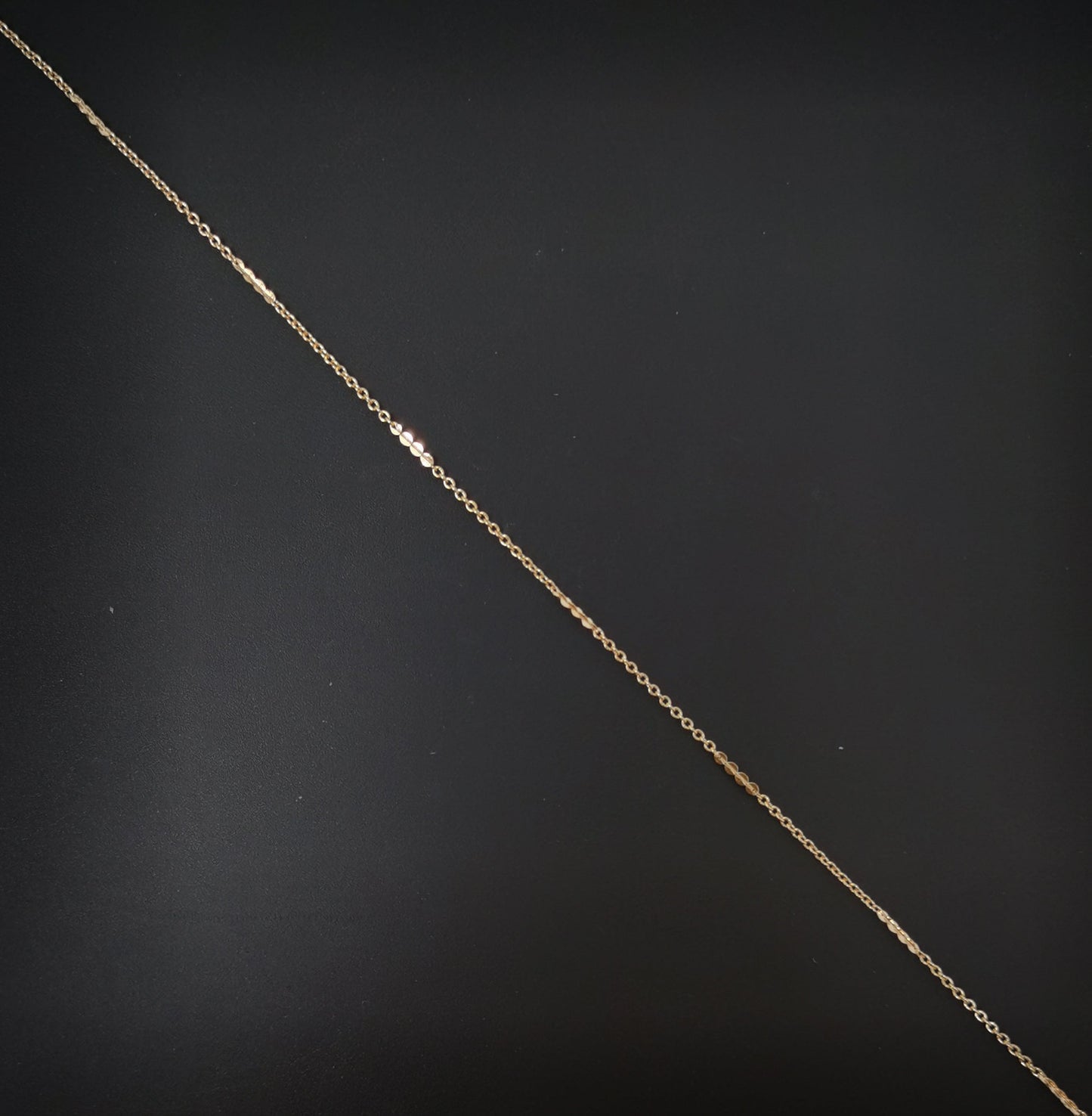 1pc 18'' Ready to Use 18K Rosy Gold Filled Rolo Necklace Chain, Layering Rolo Chain Dainty Necklace, For Pendant Charm Necklace Making, 703