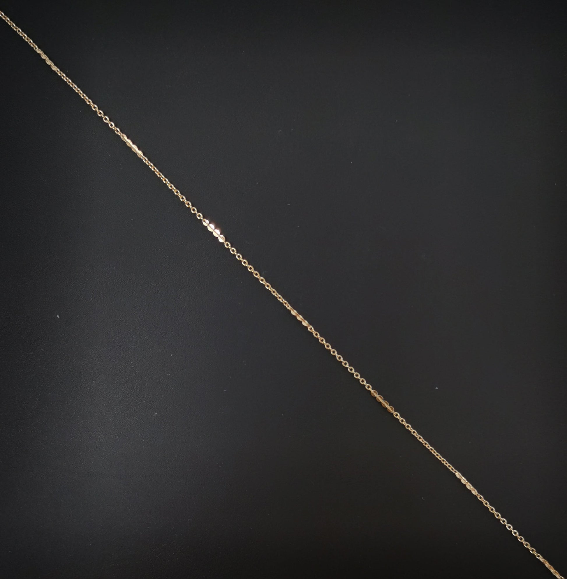 1pc 18'' Ready to Use 18K Rosy Gold Filled Rolo Necklace Chain, Layering Rolo Chain Dainty Necklace, For Pendant Charm Necklace Making, 703
