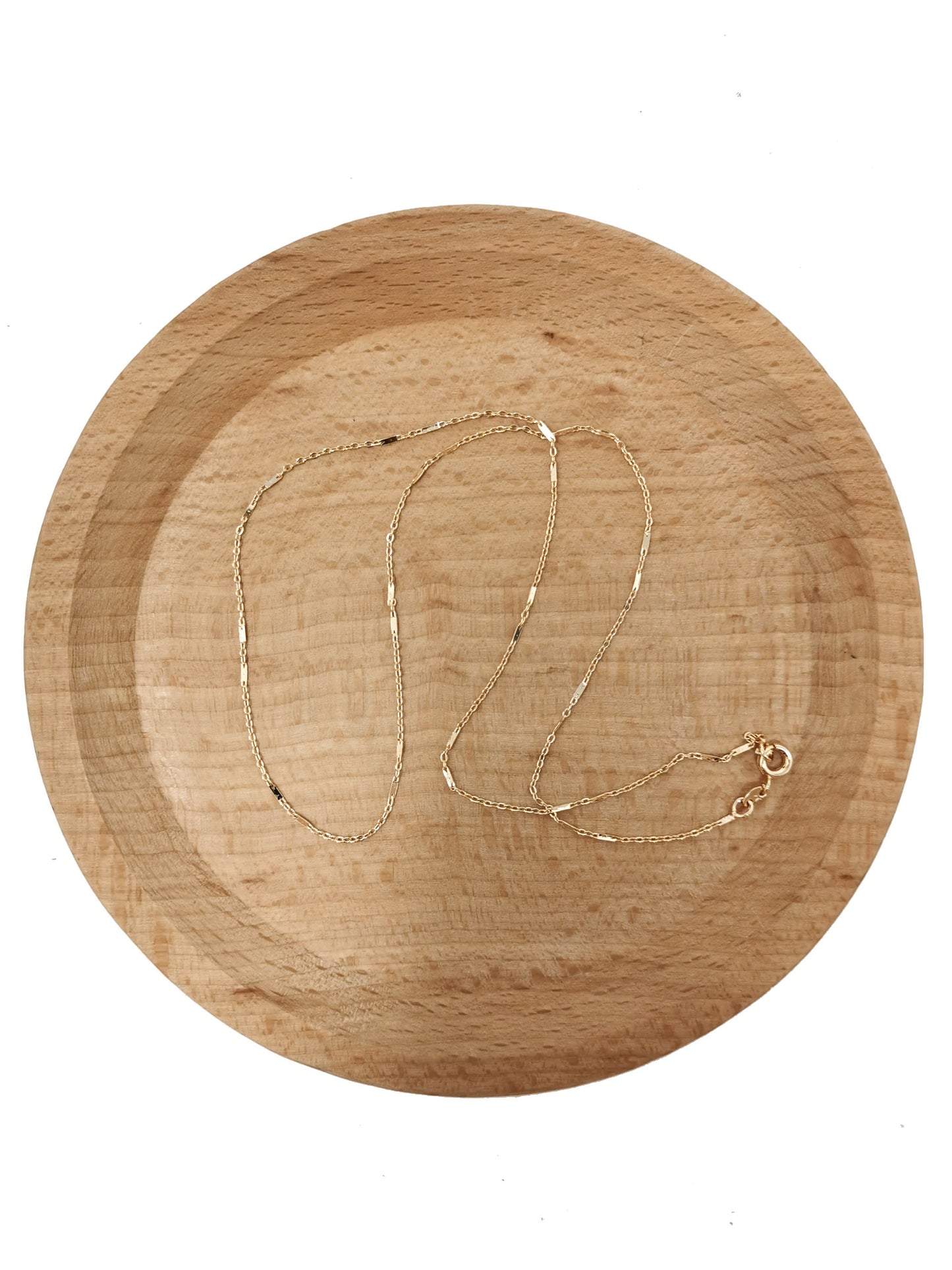 1pc 18'' Ready to Use 18K Rosy Gold Filled Rolo Necklace Chain, Layering Rolo Chain Dainty Necklace, For Pendant Charm Necklace Making, 704
