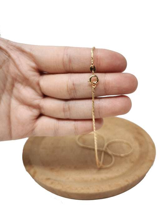 1pc 19'' Ready to Use 18K Gold Filled Unique Necklace Chain, Layering Unique Chain Dainty Necklace, For Pendant Charm Necklace Making, 708