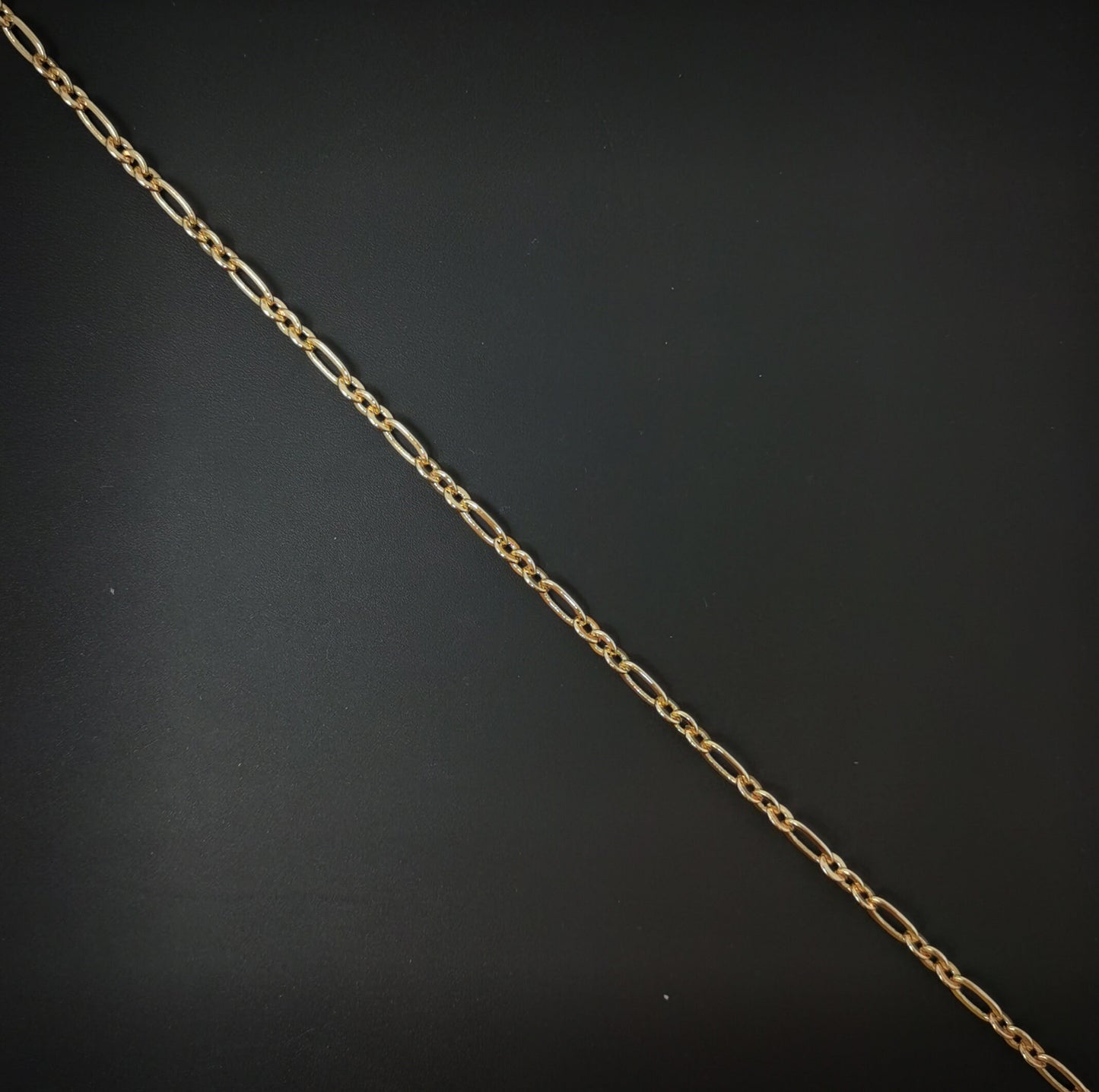 1pc 19'' Ready to Use 18K Rosy Gold Rolo Necklace Chain, Layering Rolo Chain Dainty Necklace, For Pendant Charm Necklace Making,714