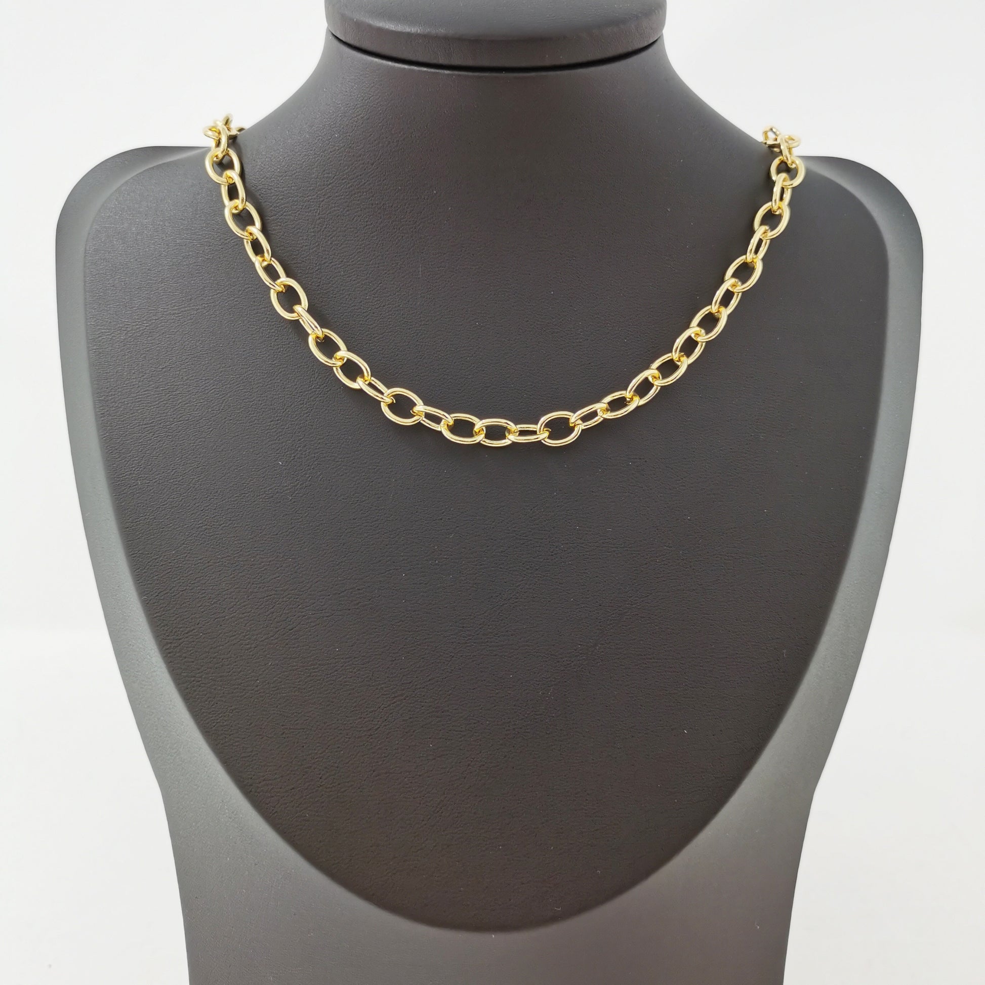 24K Gold Filled Paperclip Chain by Yard, Gold Filled Oval Link Chain, Wholesale bulk Roll Chain for Jewelry Making, Size 8x6mm,208
