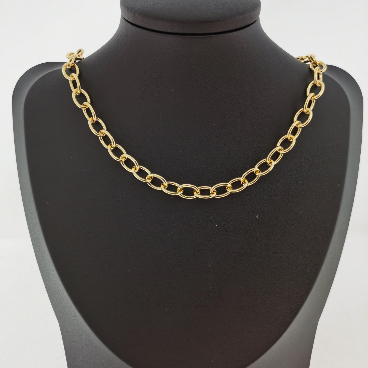 24K Gold Filled Paperclip Chain by Yard, Gold Filled Oval Link Chain by Foot, Wholesale bulk Roll Chain for Jewelry Making, Size 9x6mm, 217