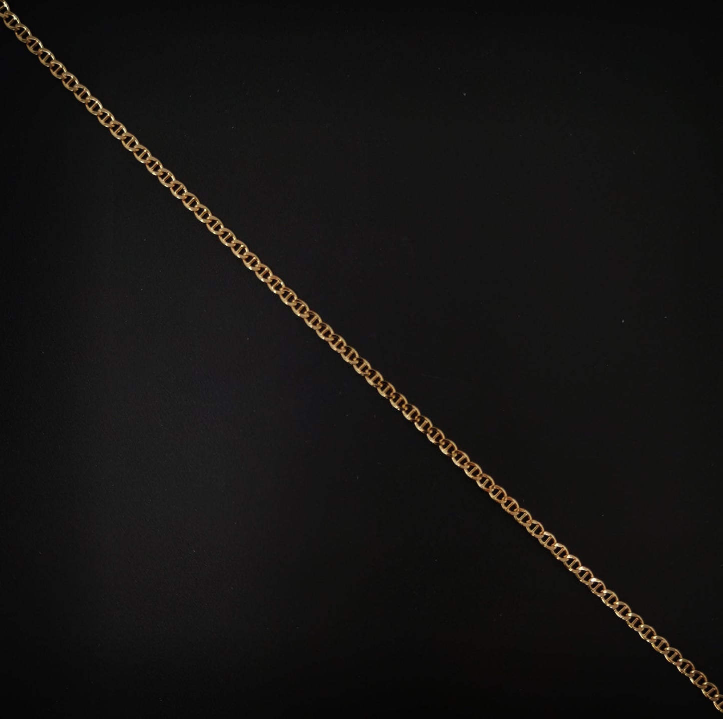 1pc 17.7'' Ready to Use 18K Gold Filled Anchor Necklace Chain, Layering Anchor Chain Dainty Necklace, For Pendant Charm Necklace Making, 663