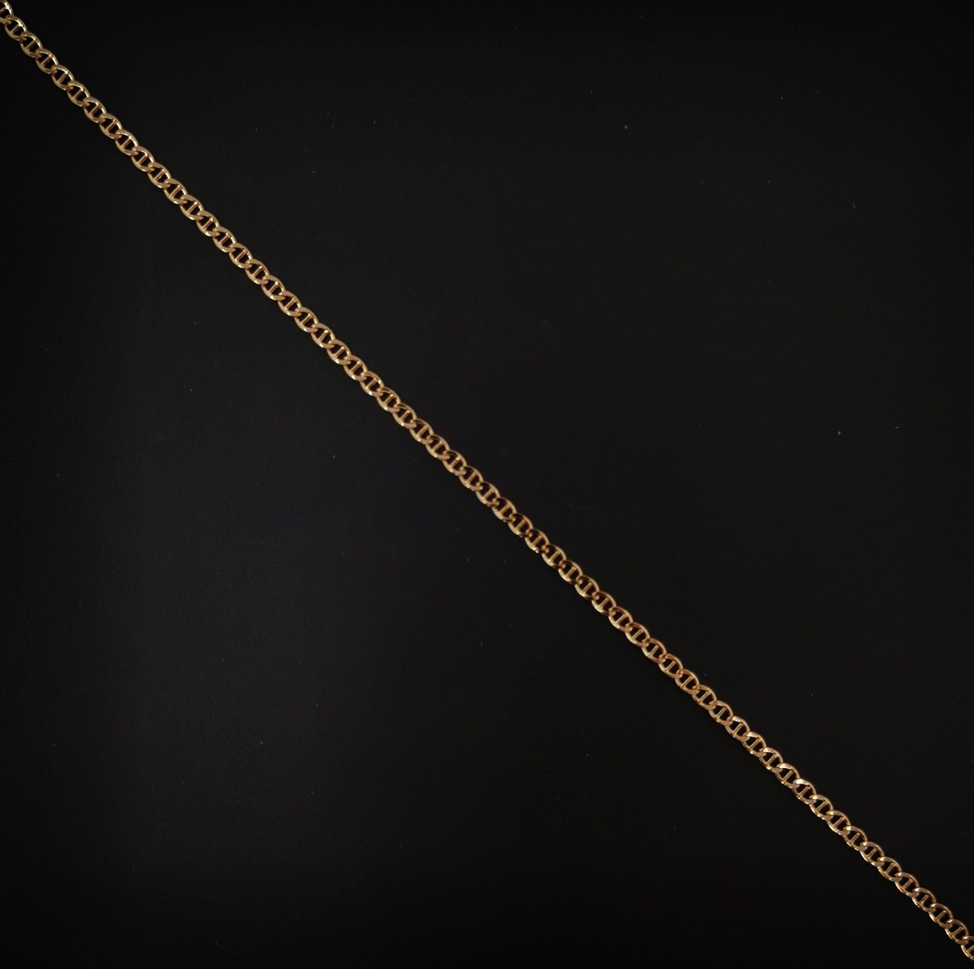 1pc 17.7'' Ready to Use 18K Gold Filled Anchor Necklace Chain, Layering Anchor Chain Dainty Necklace, For Pendant Charm Necklace Making, 663