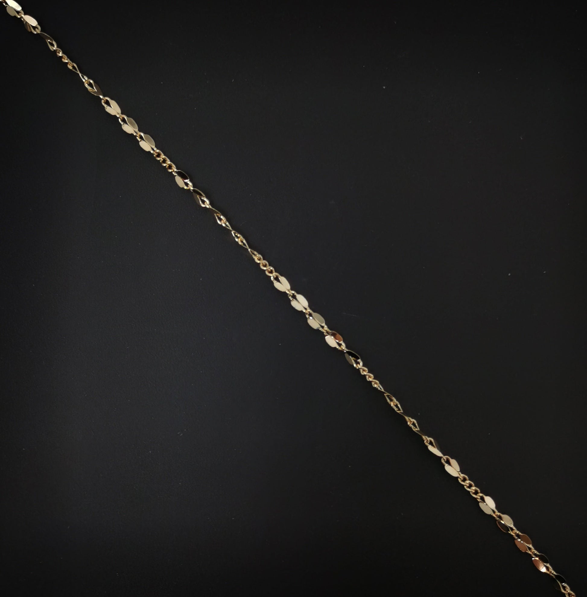 1pc 17.7'' Ready to Use 18K Gold Filled Unique Necklace Chain, Layering Unique Chain Dainty Necklace, For Pendant Charm Necklace Making-664