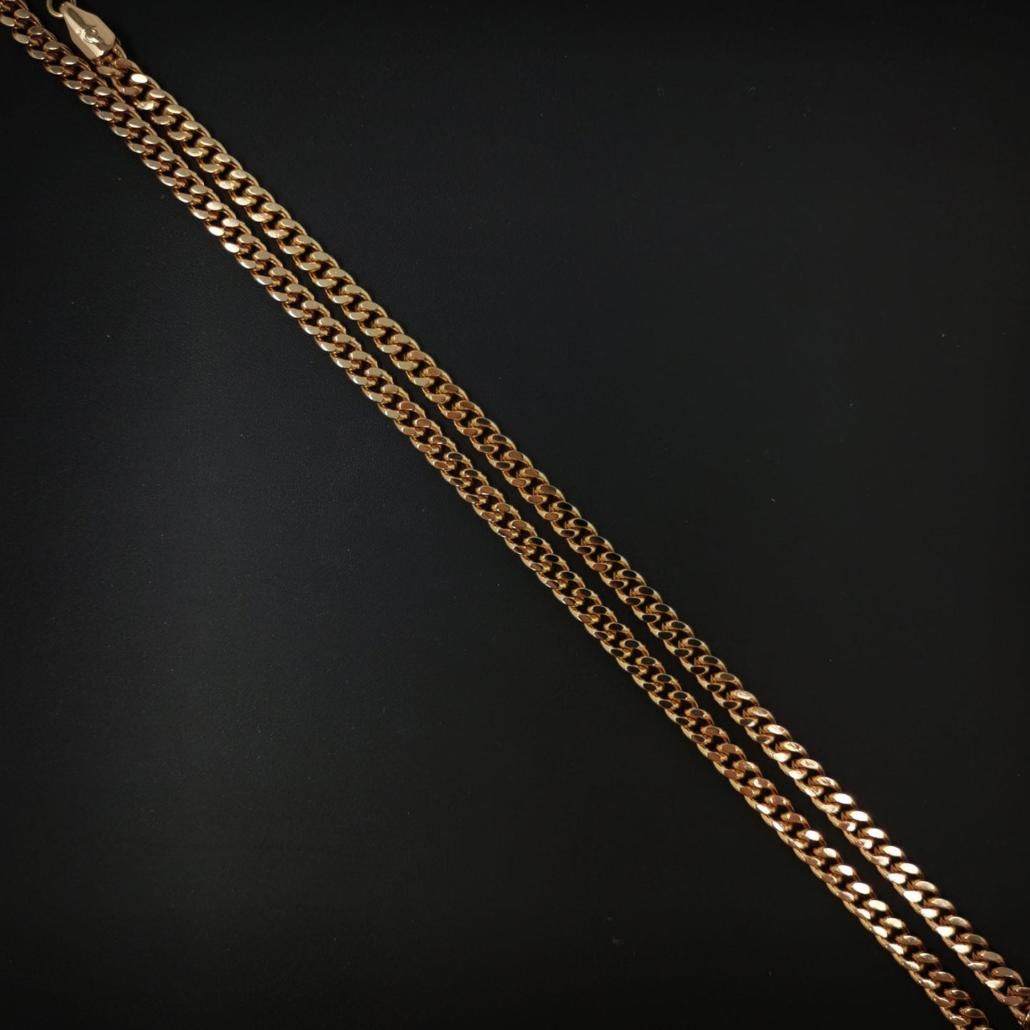 1 Pc 19.6'' Ready to Use 24K Gold Plated Cuban Curb Necklace Bracelet Chain, Layering Curb Chain, For Necklace Bracelet, CH-774