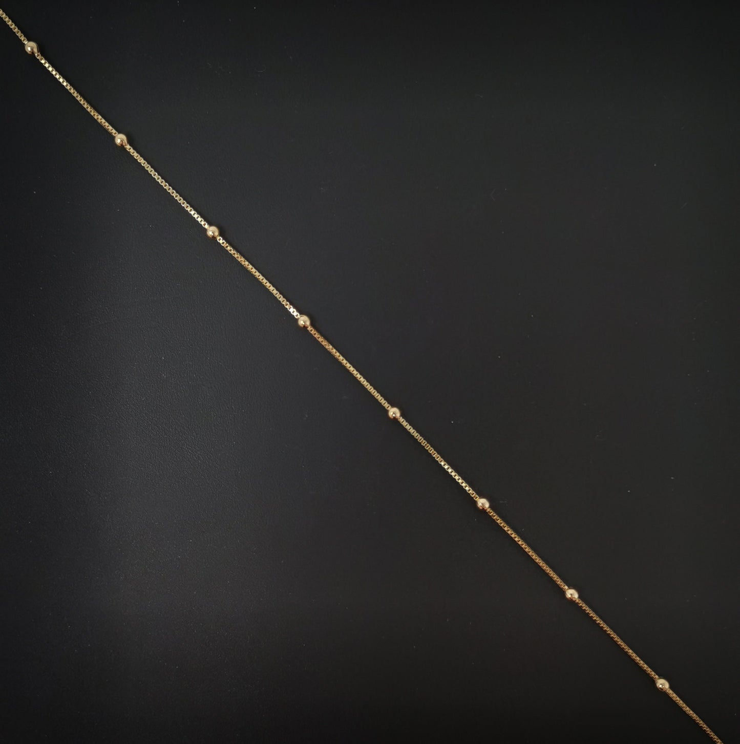 1pc 17.0'' with 2'' extender Ready to Wear 18k Gold Filled Square Box Chain Necklace, Layering Dainty Box Chain For Jewelry Making, 688