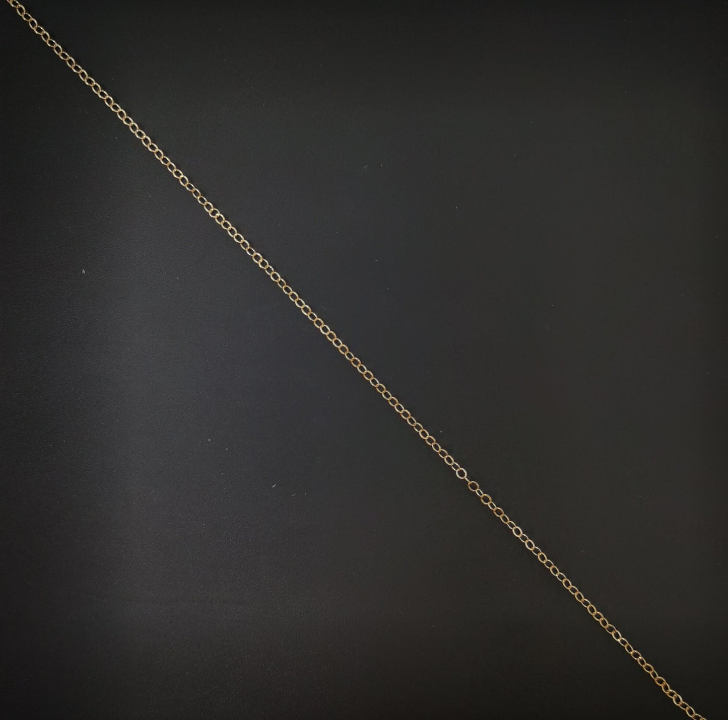 1pc 18'' Ready to Use 18K Rosy Gold Filled Rolo Necklace Chain, Layering Rolo Chain Dainty Necklace,For Pendant Charm Necklace MakingCH-701
