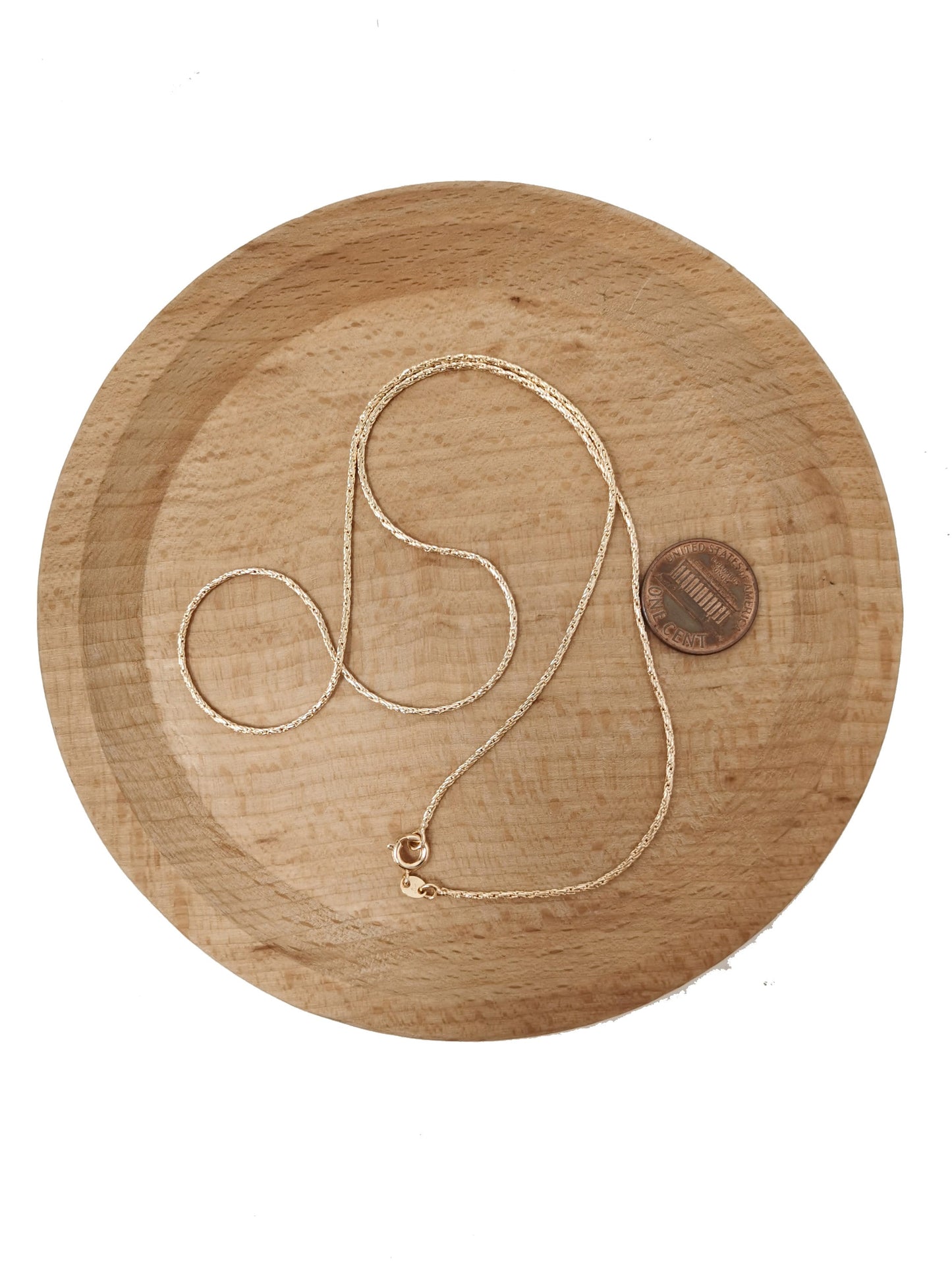 1pc 19'' Ready to Use 18K Gold Filled Unique Necklace Chain, Layering Unique Chain Dainty Necklace, For Pendant Charm Necklace Making, 708