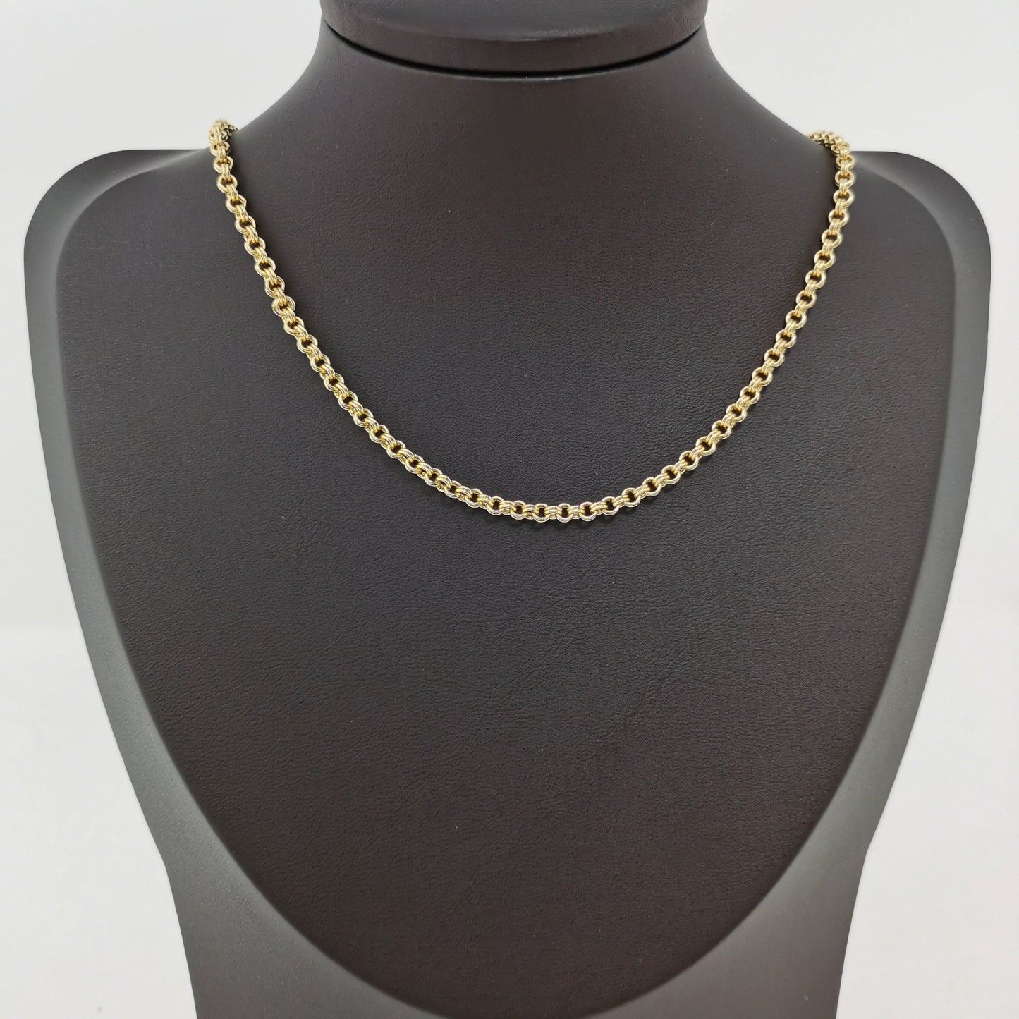 24K Gold Rolo Cable Chain by Yard, Oval Link Chain by Foot, Wholesale bulk Roll Chain for Jewelry Making, Width 3mm, 200