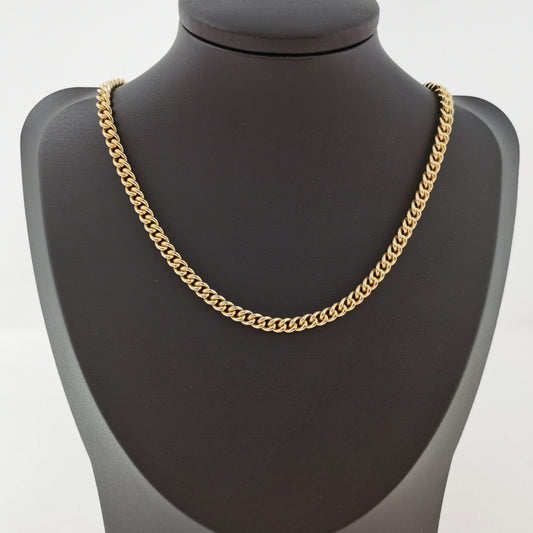 14K Gold Filled Cuban Curb Chain by Yard, Cuban Curb Chain by Foot, Wholesale bulk Roll Chain for Jewelry Making, Width 6mm, 203