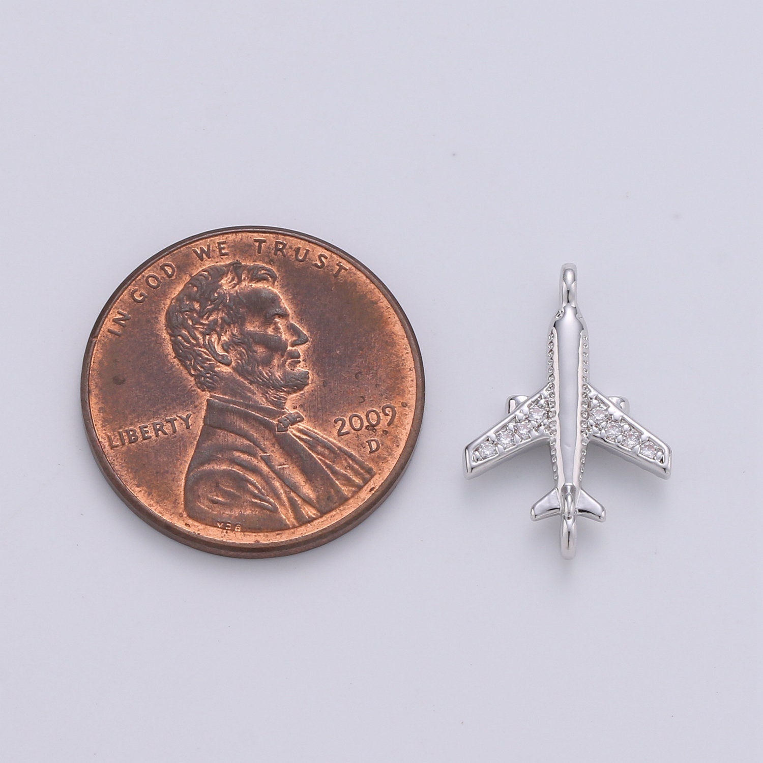 1pc 24k Gold Micro Pave CZ Plane Charm Connector Micro Pave CZ Airplane Bracelet Connector For Bracelet Necklace Supply