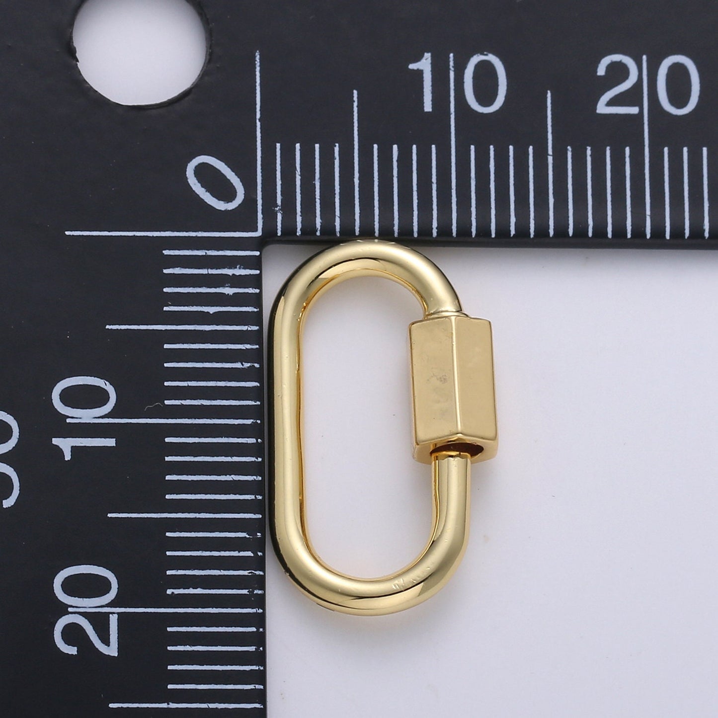 1pc Carabiner Screw  Clasp, Screw Clasp Oval , Interlocking Oval Clasp, Oval Shaped Clasps, Gold, Silver For Bracelet Necklace supp-707