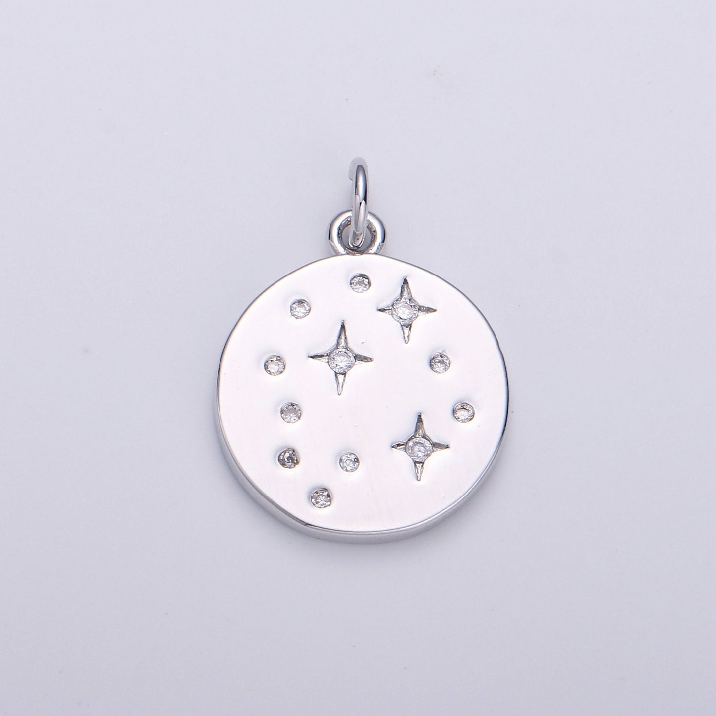 Gold Star Jewelry Gold Sky Galaxy Charm Jewelry Making Supply 24K Gold Findings Silver Celestial Jewelry, D-530, D-531